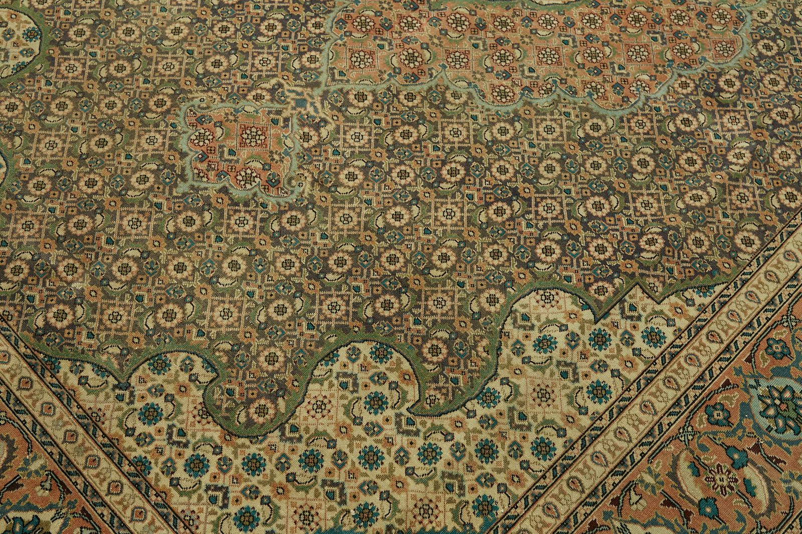 photo furniture Handmade Beige Vintage Large Area Rug 197 Cm X 280 Cm