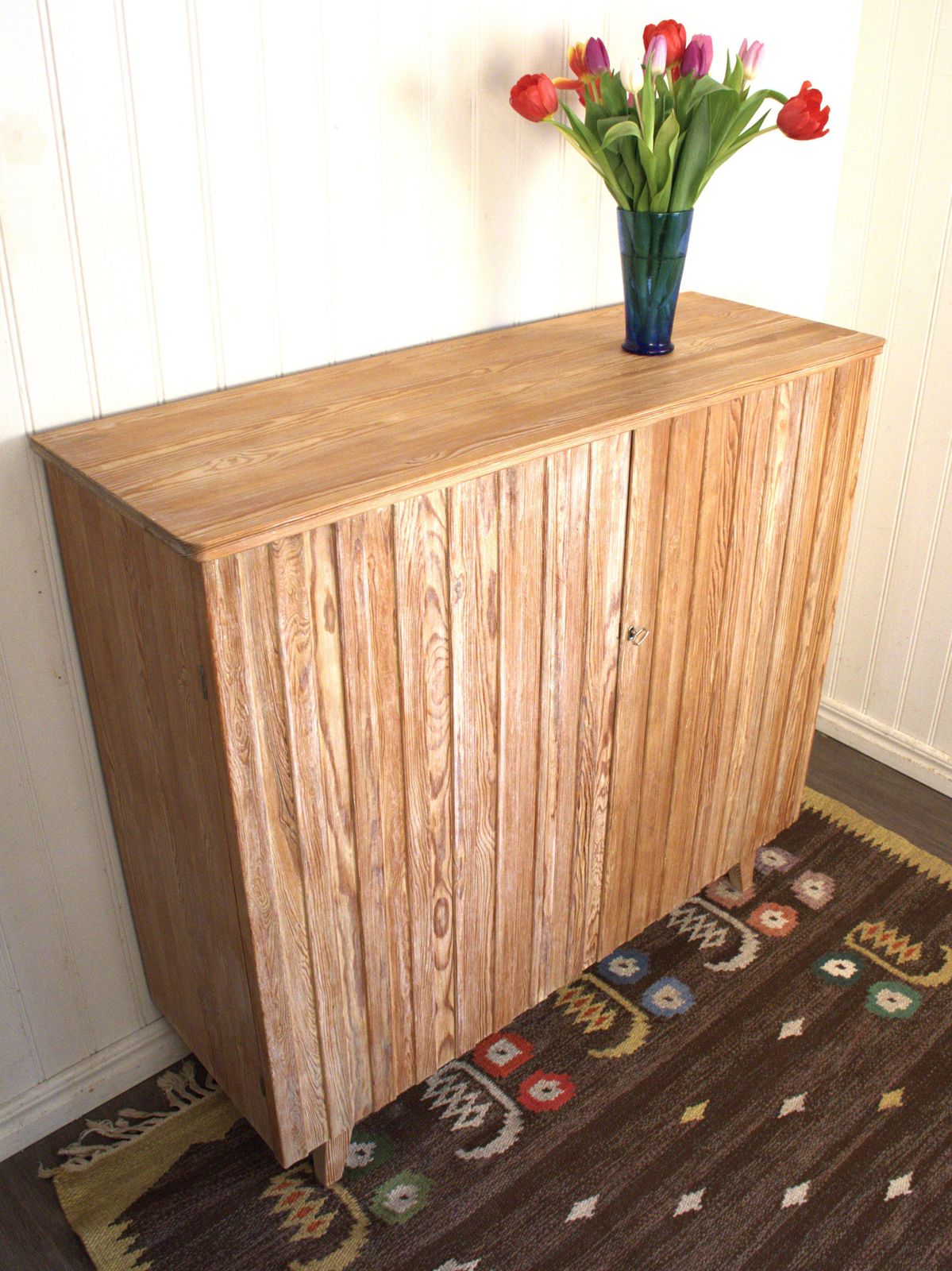 Swedish Pine Cabinet Attributed To Göran Malmvall For Karl Andersson & Söner Möbelfabrik Ab, 1940s photo Furniture