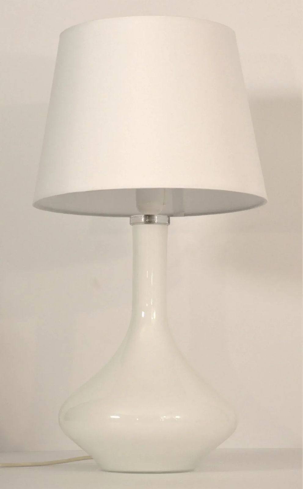 Large Art Glass Table Lamp By Johansfors, Sweden, 1960s photo vinterior