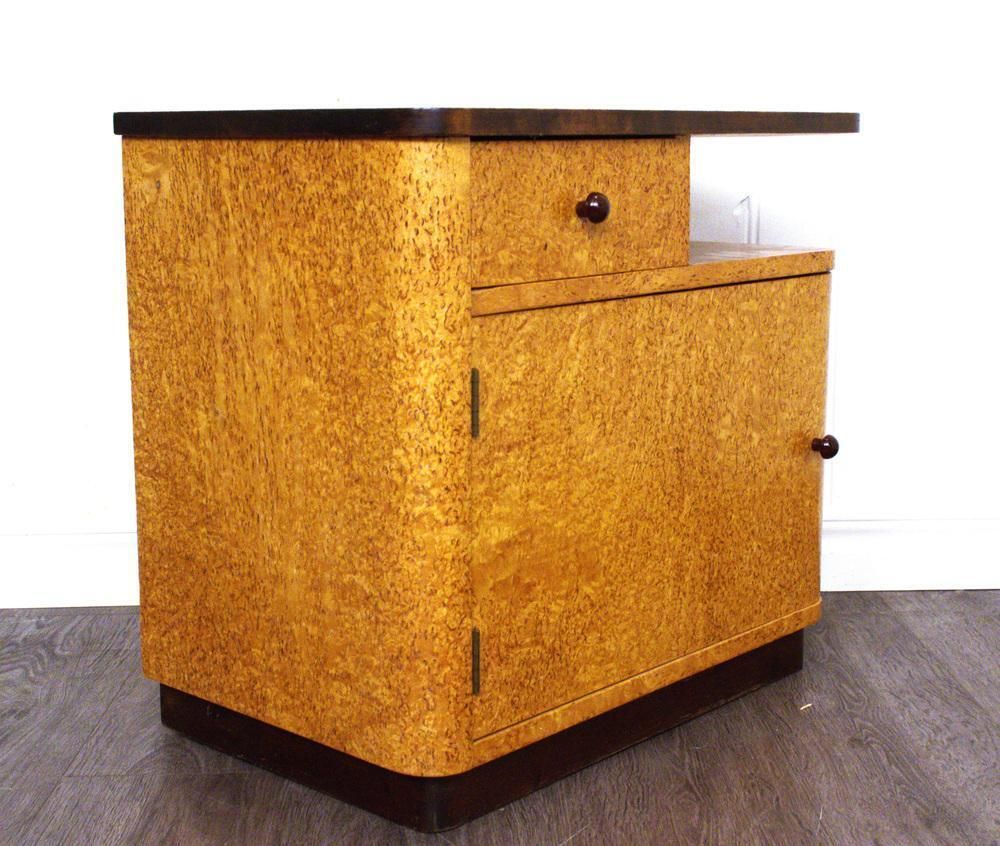 Swedish Birch Bedside Tables From Bodafors, 1940s, Set Of 2 photo furniture