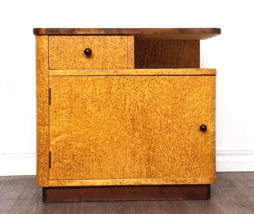 Swedish Birch Bedside Tables From Bodafors, 1940s, Set Of 2 photo Furniture