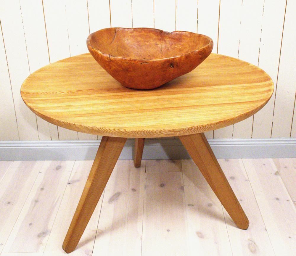 Large Swedish Folklore Birch Burl Wooden Bowl, 1890s photo for sale