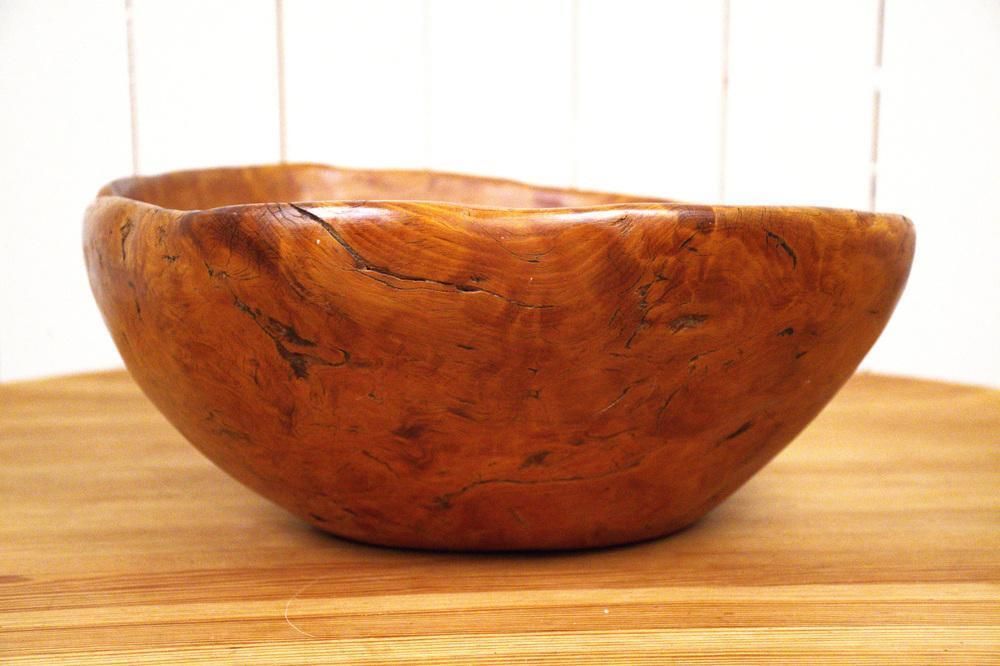 Large Swedish Folklore Birch Burl Wooden Bowl, 1890s photo 818.0