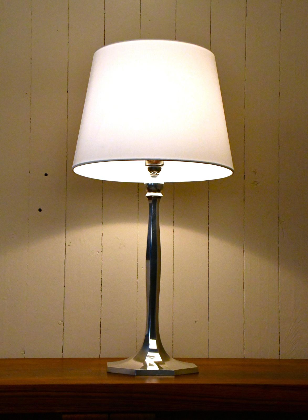 Swedish Silverplate Table Lamp From Herman Bergmans Konstgjuteri, 1920s photo 1204.0