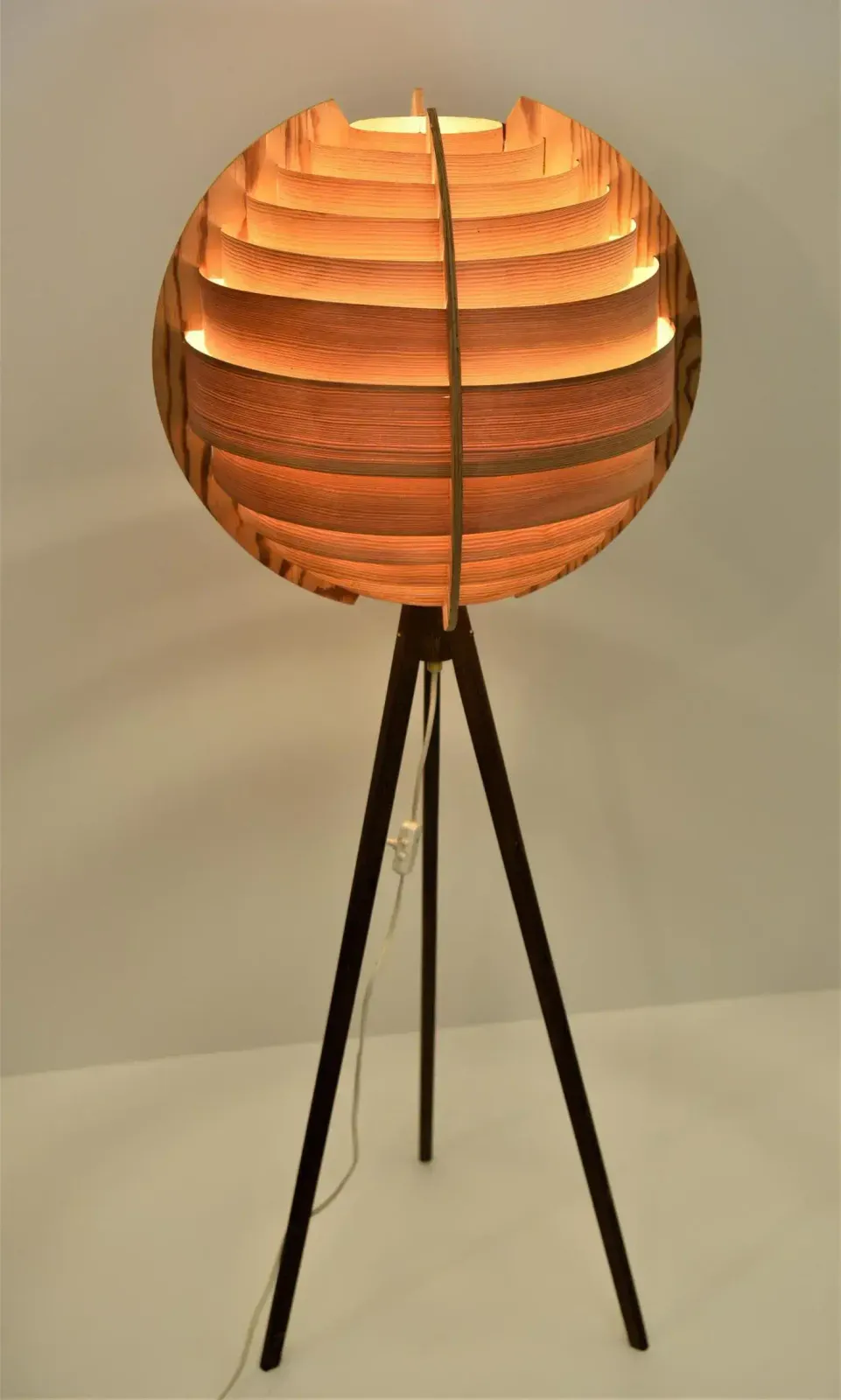 photo furniture Swedish Pine And Mahogany Floor Lamp By Hans Agne Jakobsson, 1960s