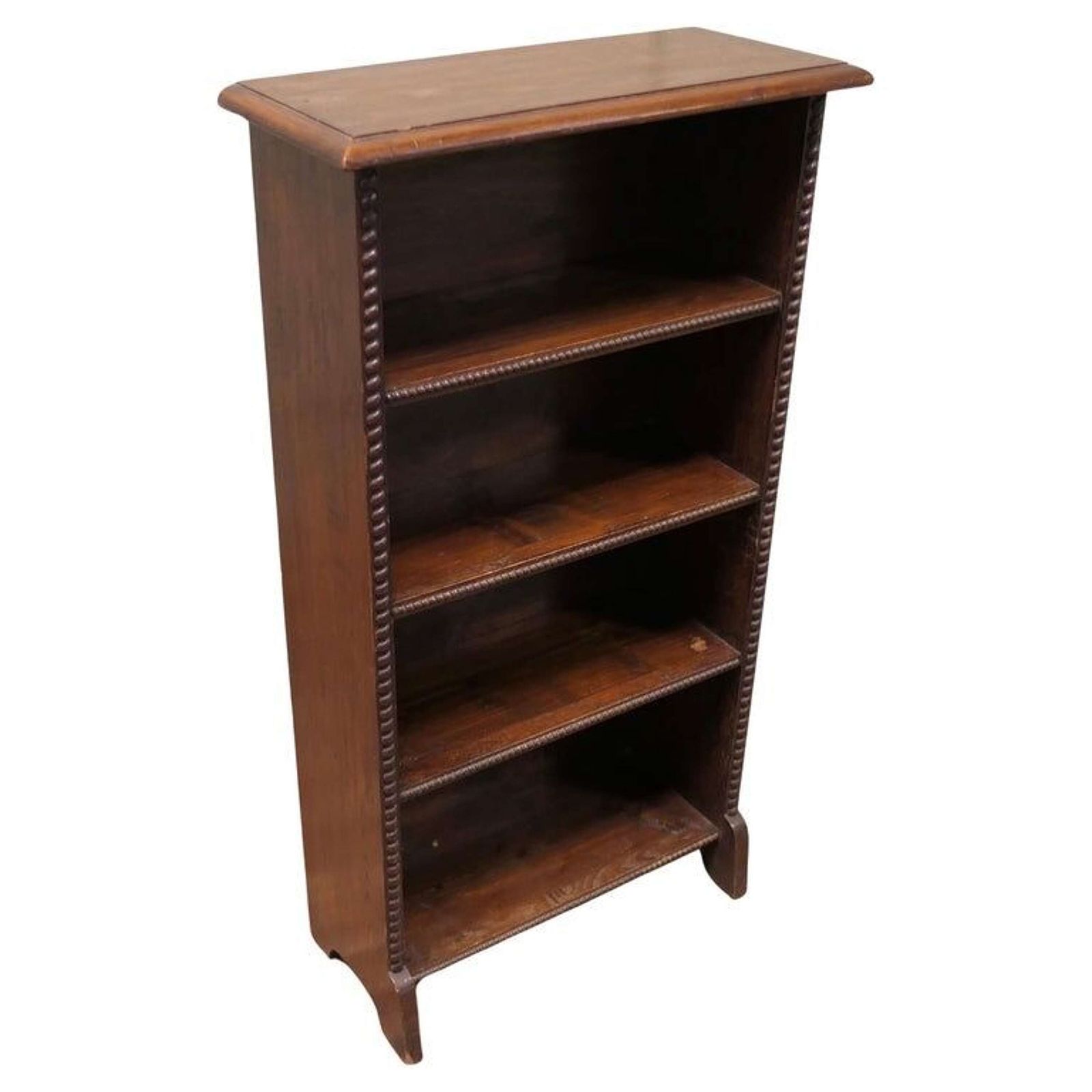 A Good Early 20th Century Open Oak Bookcase