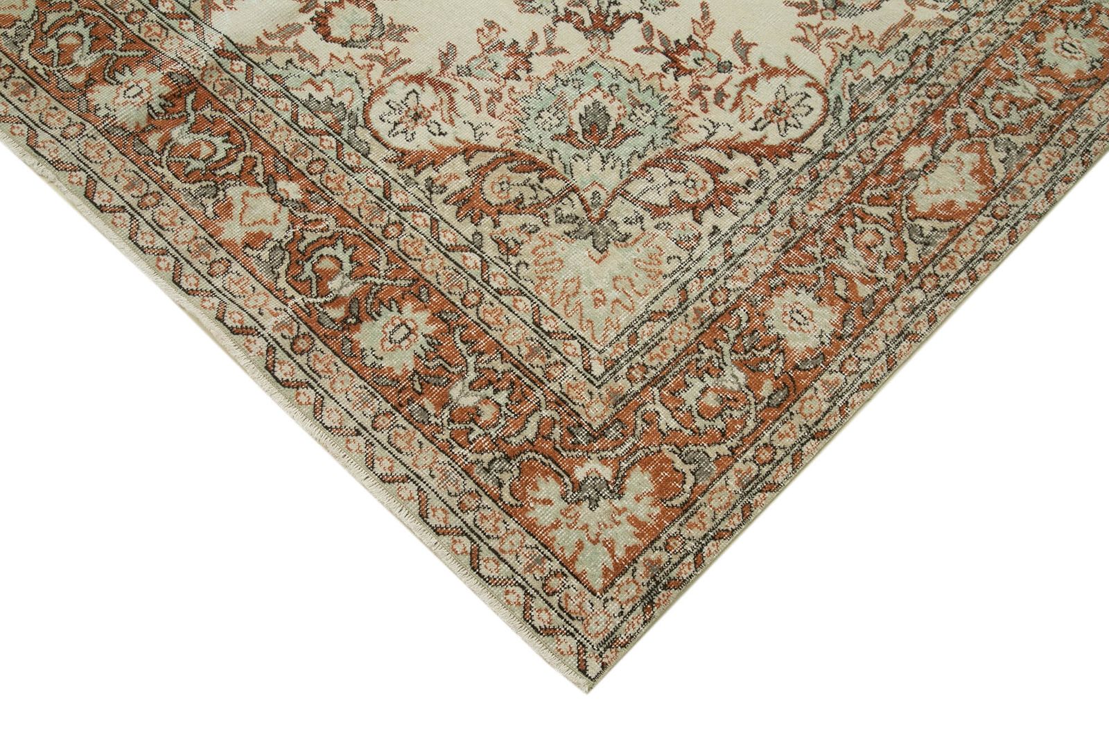 Handmade Beige Turkish Vintage Area Rug 191 Cm X 342 Cm photo Textiles