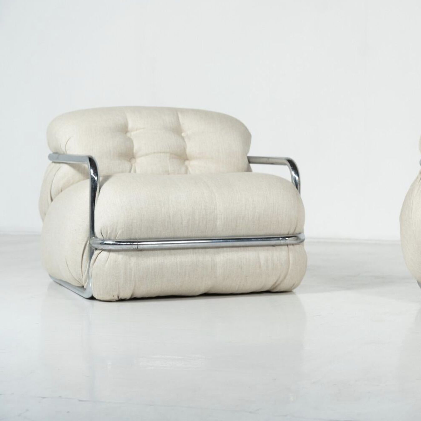 Pair Of Armchairs By Mario Sabot, Italy, 1970s – New Upholstery photo vinterior