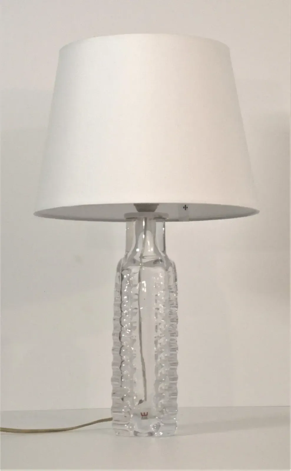 Art Glass Table Lamp By Gustav Leek For Kosta, Sweden, 1960s photo furniture