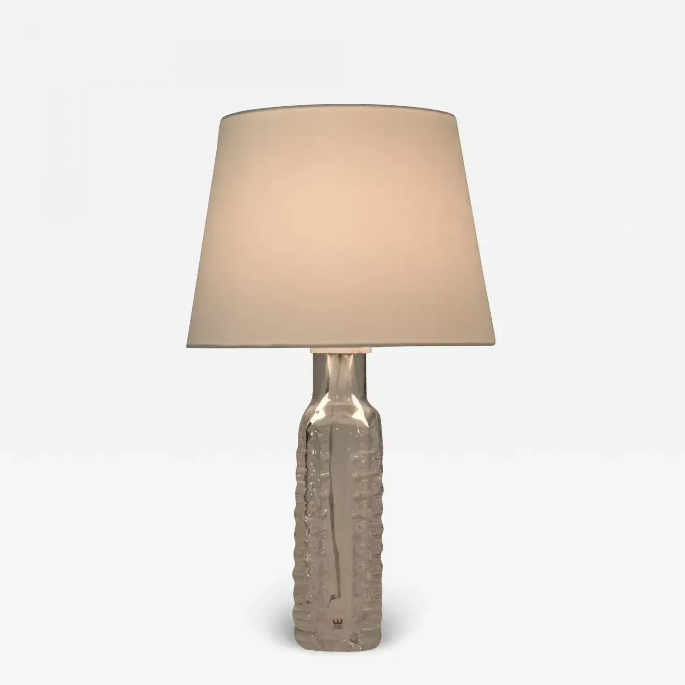 Art Glass Table Lamp By Gustav Leek For Kosta, Sweden, 1960s photo vinterior