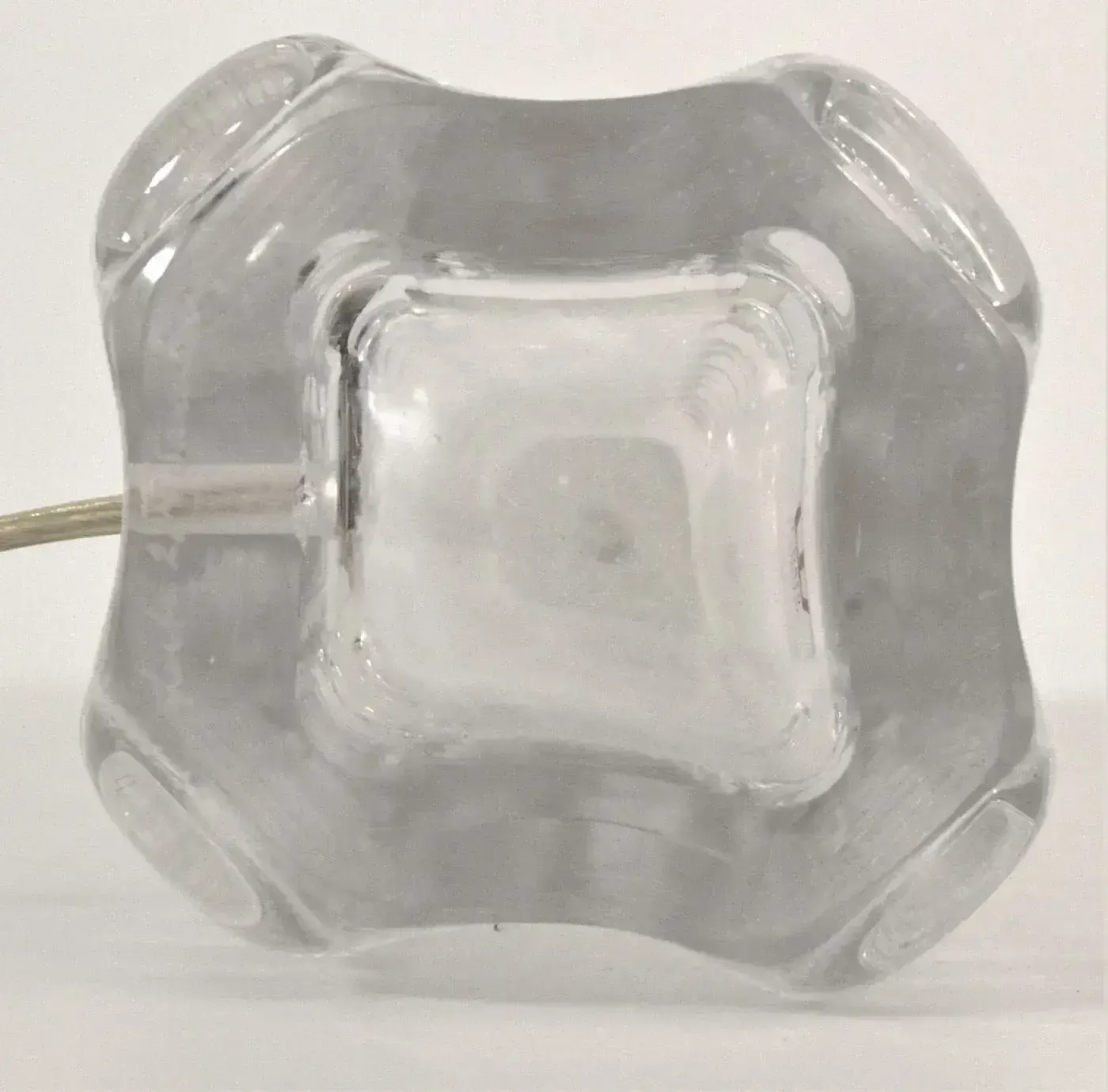 Lighting Art Glass Table Lamp By Gustav Leek For Kosta, Sweden, 1960s photo