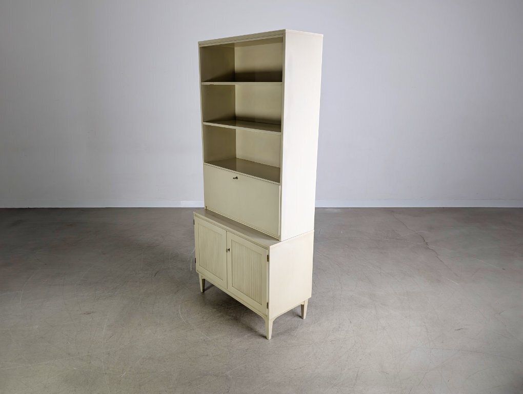 Vintage Secretaire/Boekenkast Svante Skogh – Mid Century photo Meubels