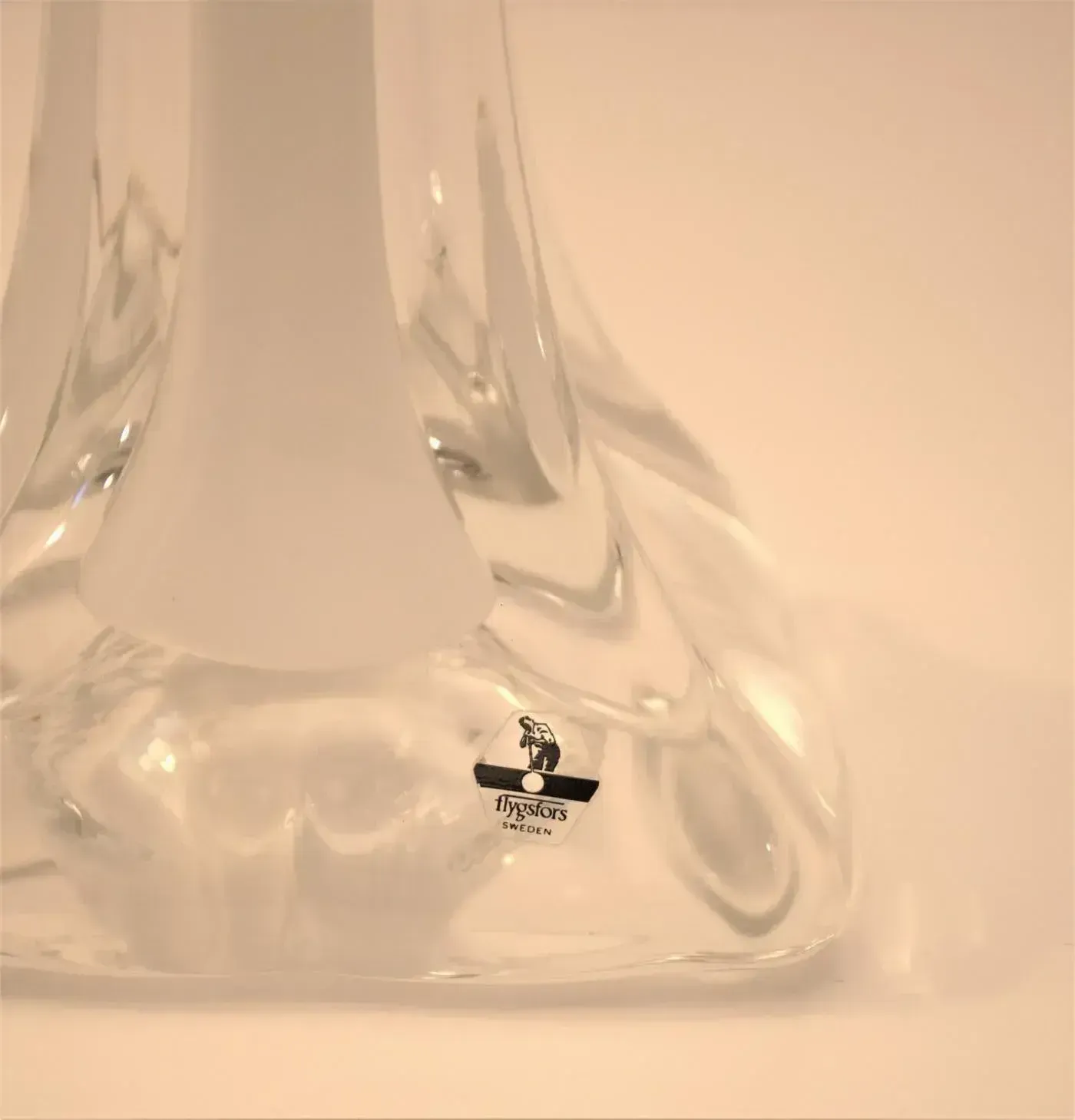 Large Art Glass Table Lamp By Paul Kedelv For Flygsfors, 1950s photo vinterior