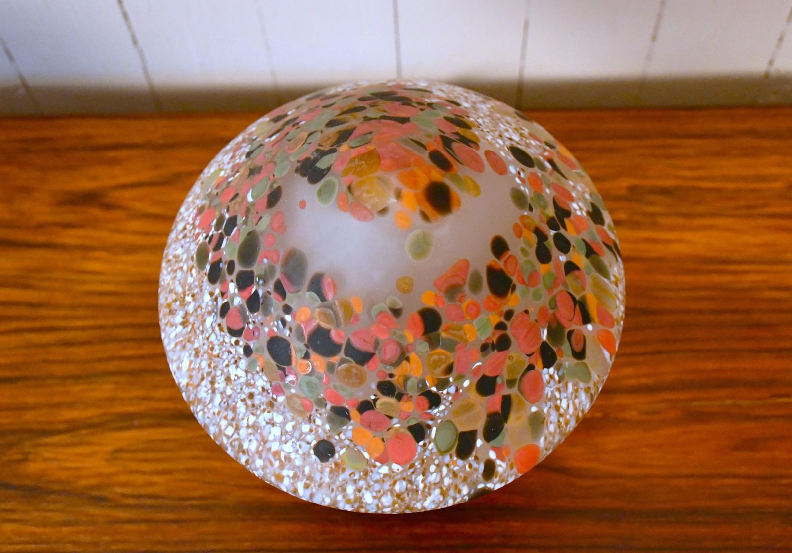 1520.0 Swedish Artglass Mushroom Shaped Table Lamps By Monica Backström For Kosta Boda, 1970s, Set Of 2 photo
