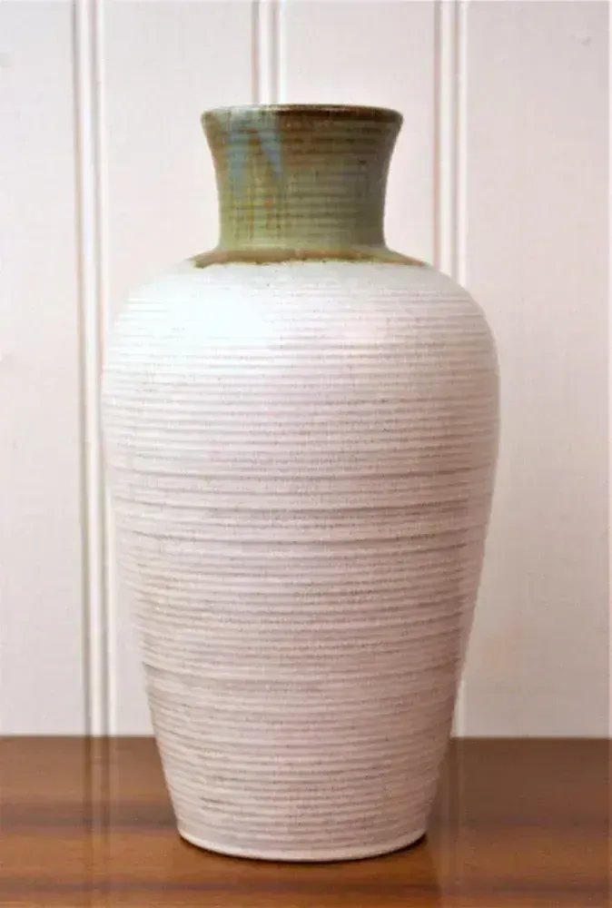 Large Swedish Ceramic Vase By Anna Lisa Thomson For Upsala Ekeby, 1940s photo vinterior