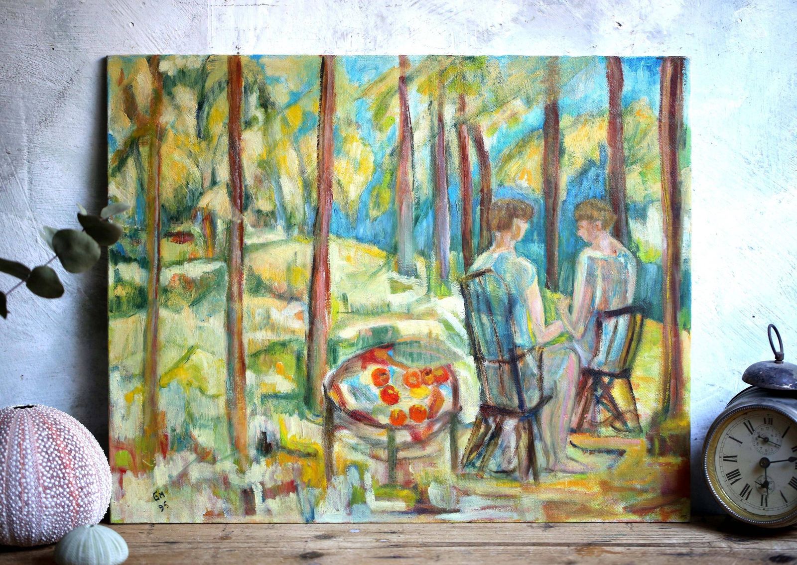 Original Landscape Oil Painting Impressionist Woodland Scene Picture G Mayens