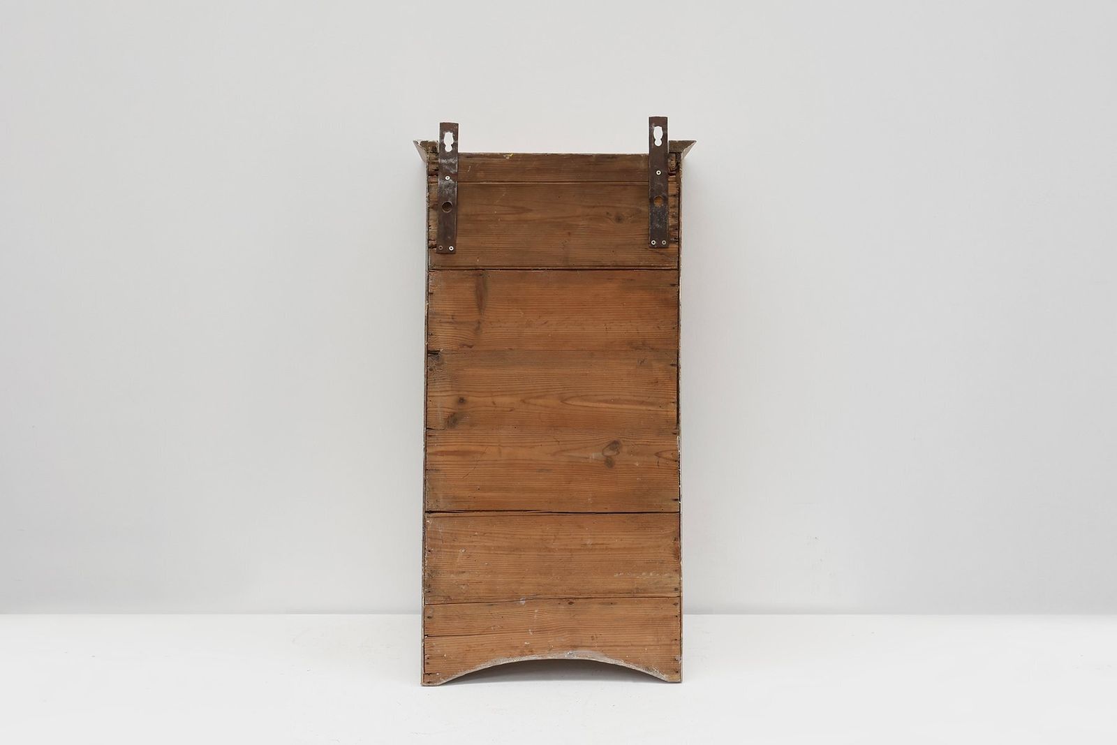 photo vinterior Art Deco French Wooden Medicine Cabinet With Mirror, 1920s