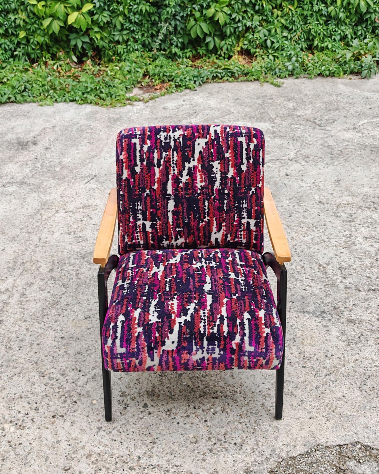 photo furniture Pair Of Mid Century Modern Armchairs "Gazelle" Featuring Uniquely Shaped Lines
