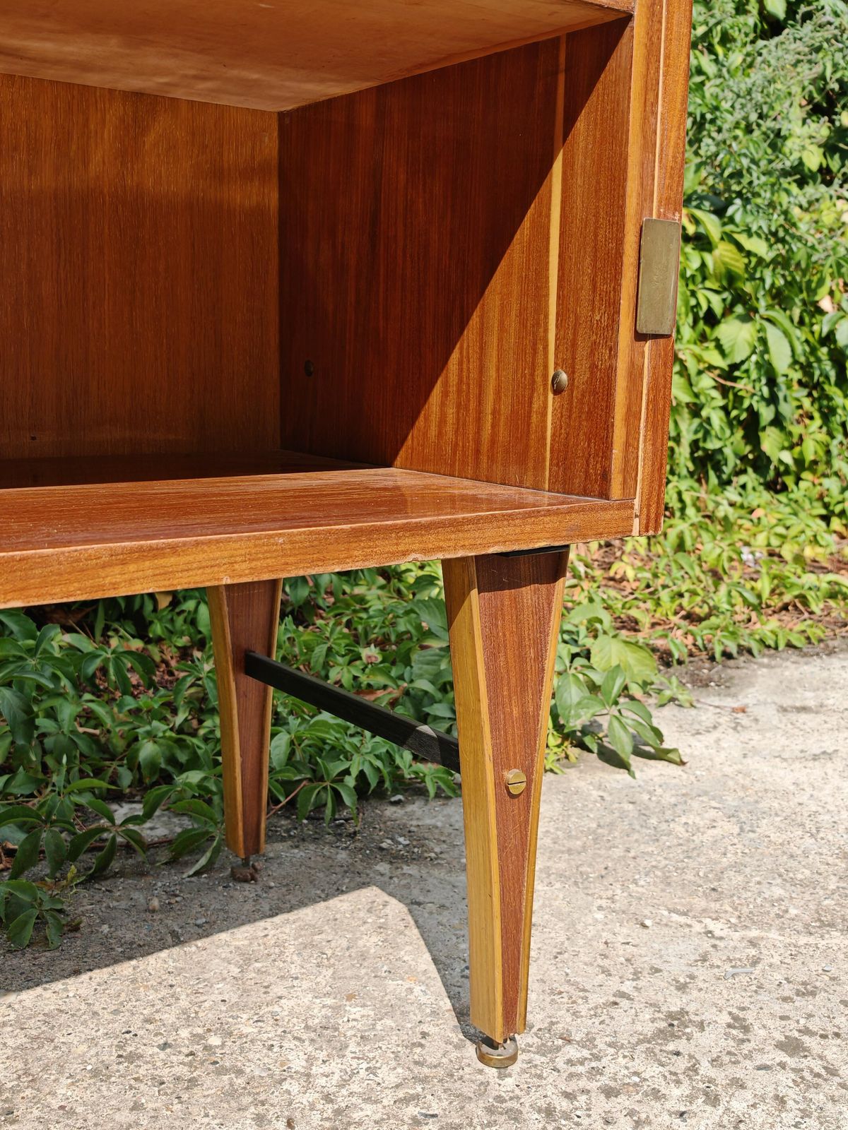 photo furniture Mid Century Modern Dry Bar Cabinet Done In Mahogany, Italy 1950s