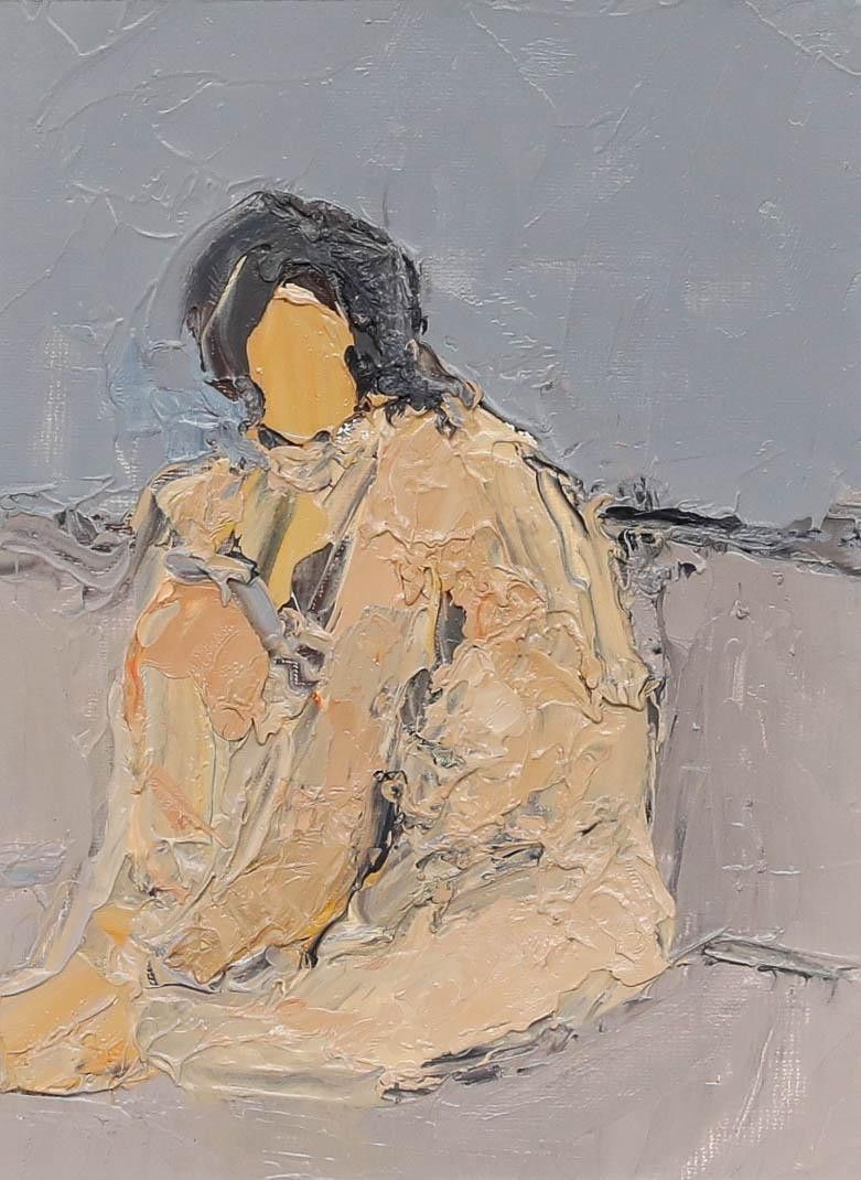Bernard Myers (1925 2007) 20th Century Oil, Nude I photo furniture