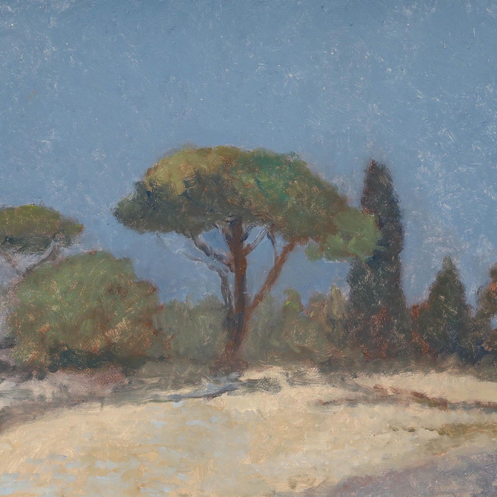 Bernard Myers (1925 2007) Contemporary Oil, Herculaneum photo Art