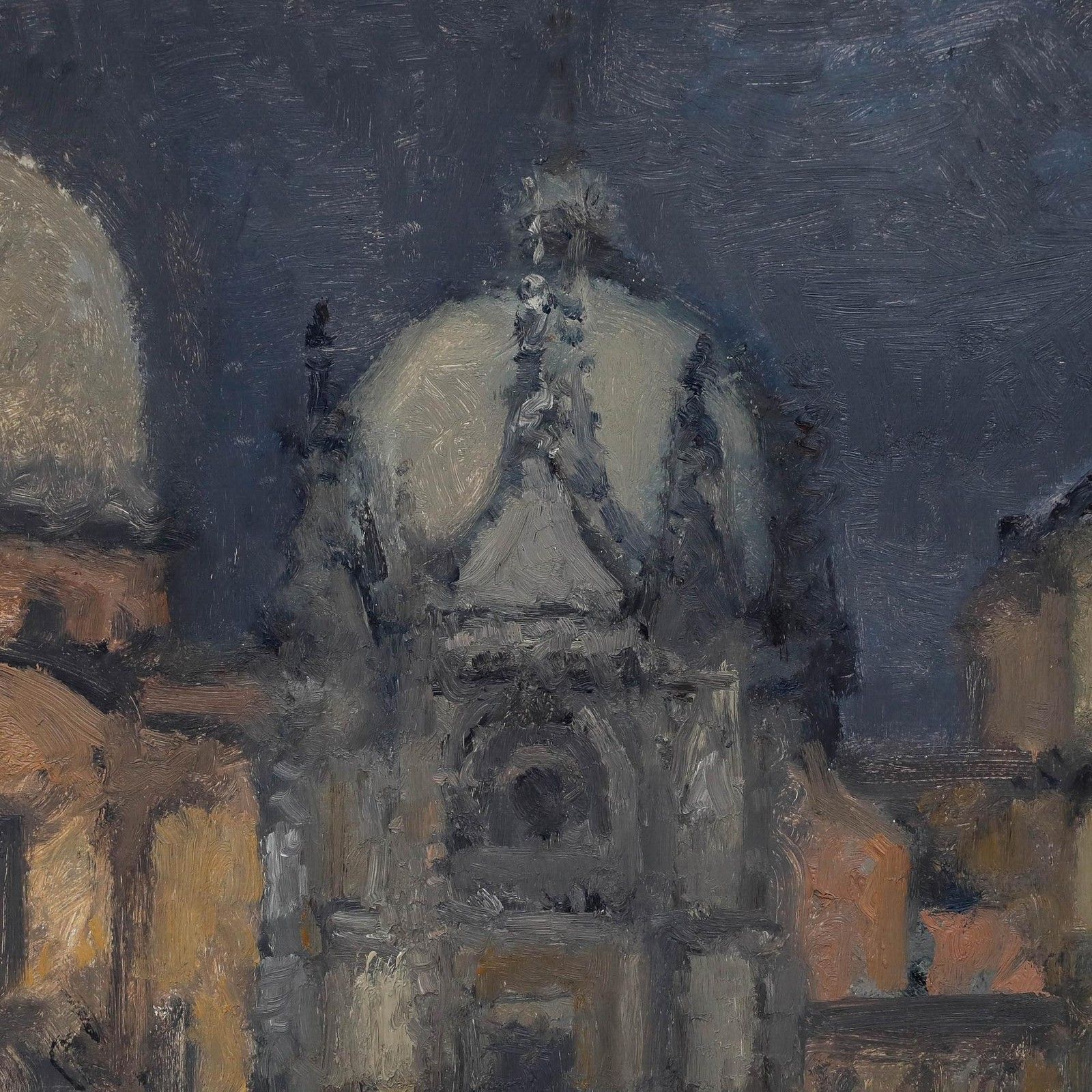Bernard Myers (1925 2007) Contemporary Oil, San Marco From Ducale Palace photo 450.0