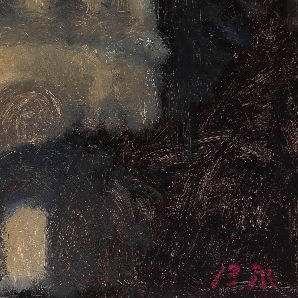 Bernard Myers (1925 2007) Contemporary Oil, San Marco From Ducale Palace photo vinterior