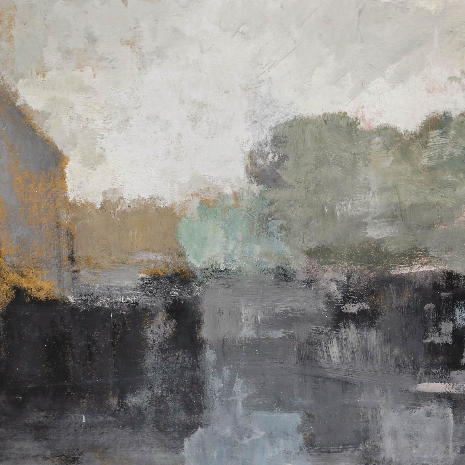 Bernard Myers (1925 2007) 20th Century Oil, A Cloudy Day photo Art