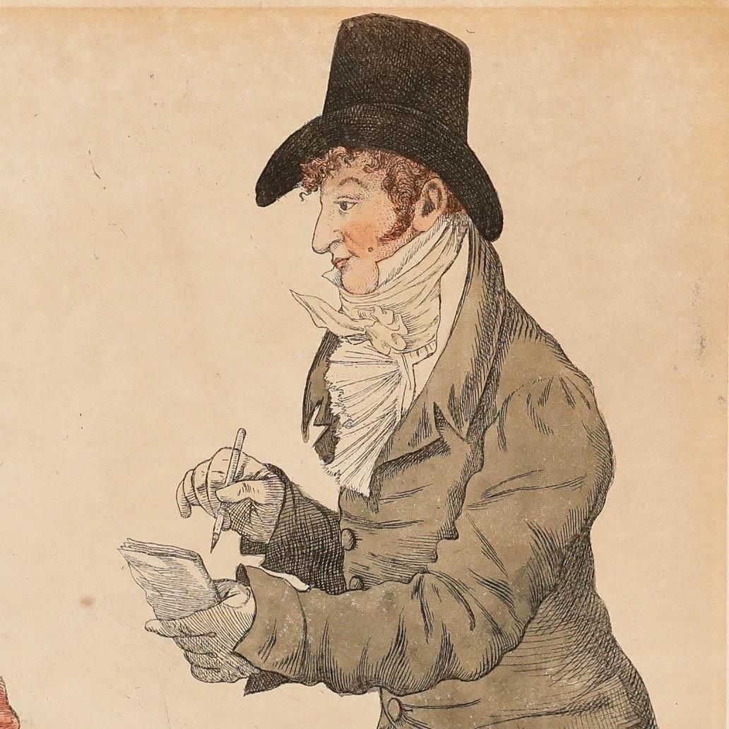 Robert Dighton (1751 1814) 1806 Etching, A Hero Of The Turf & His Agent photo Art
