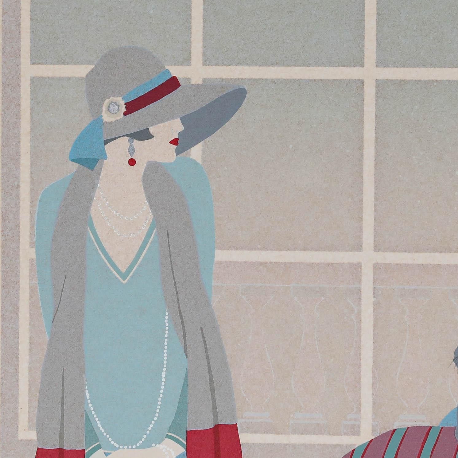 Linda Hill (B.1961) 20th Century Silkscreen, Thinking Of Jean photo 145.0