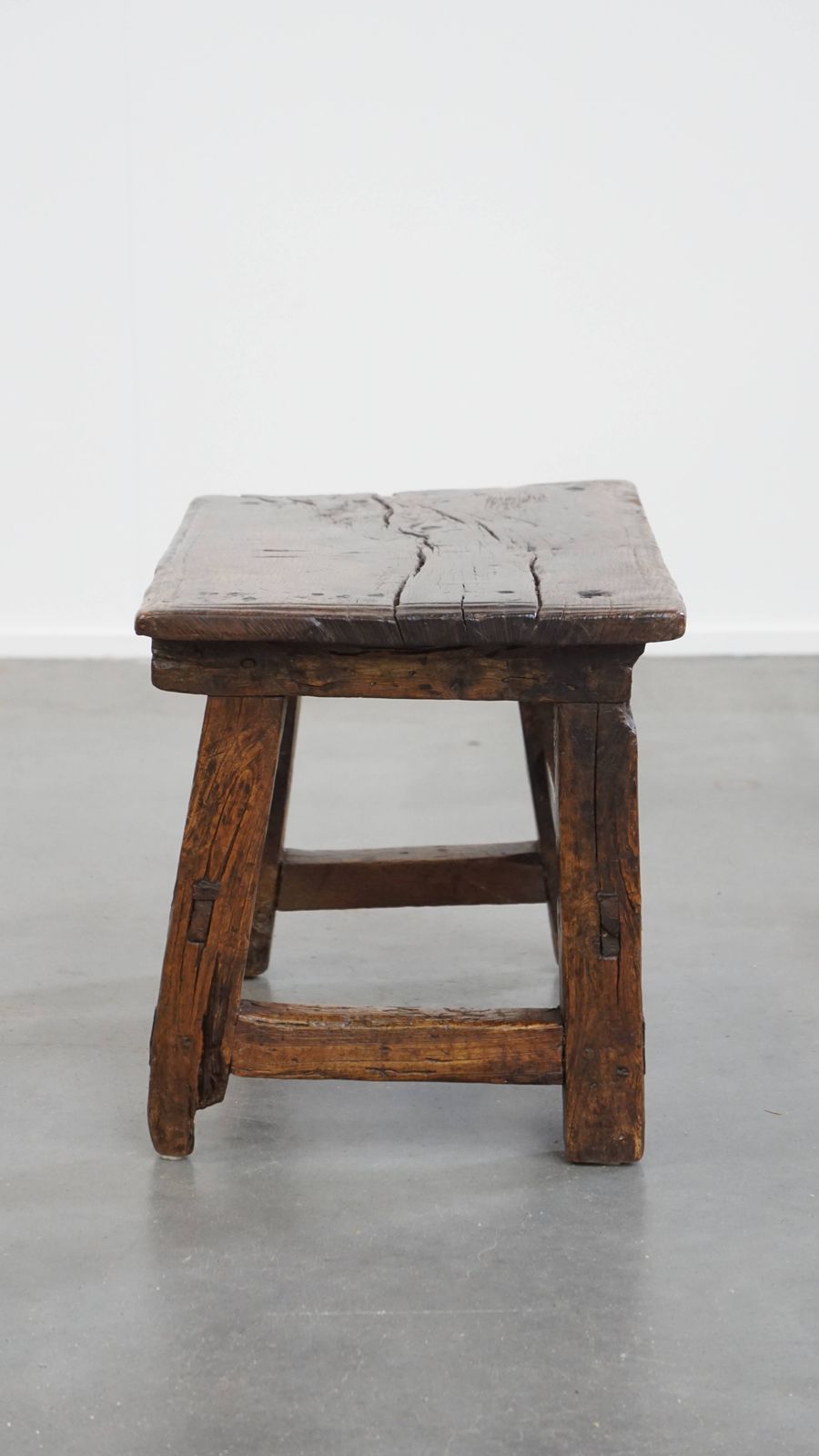 Unique Antique Spanish Side Table/Stool From The 16th Century With Beautiful Original Details photo for sale