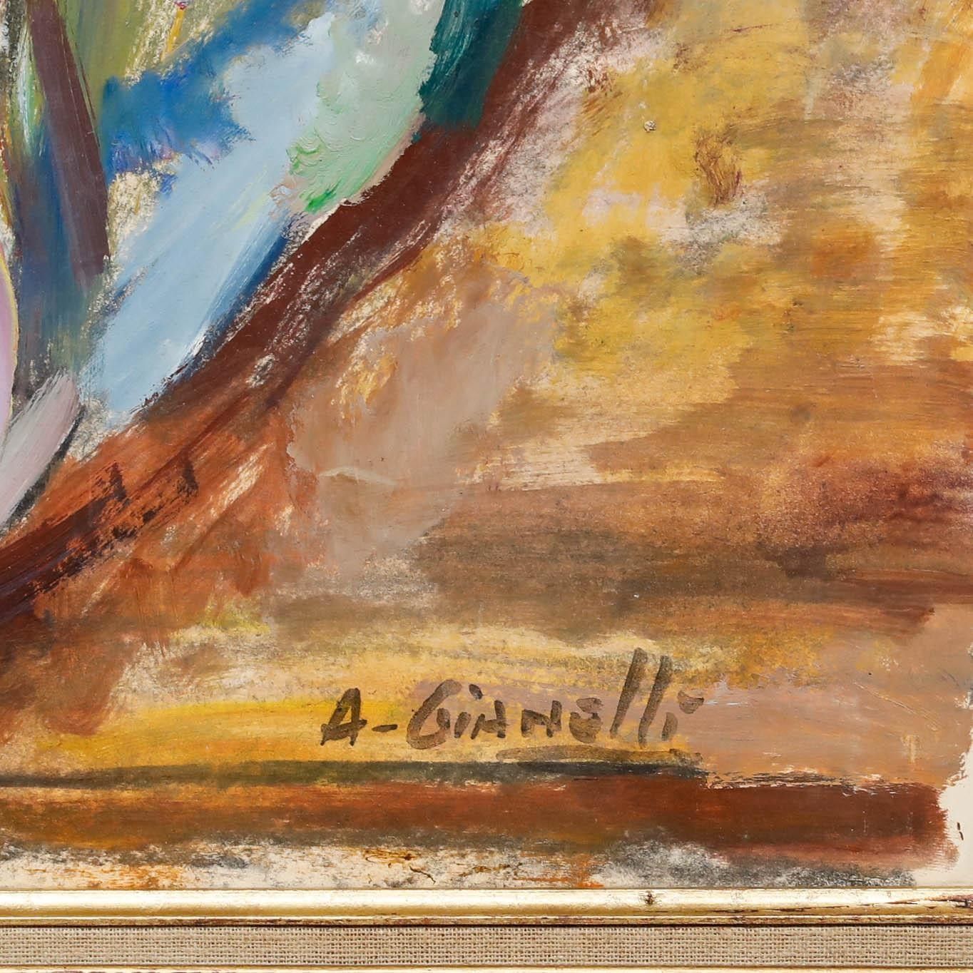 Antoine Marius Gianelli (1896 1983) Acrylic, A Beautiful Bouquet photo buy
