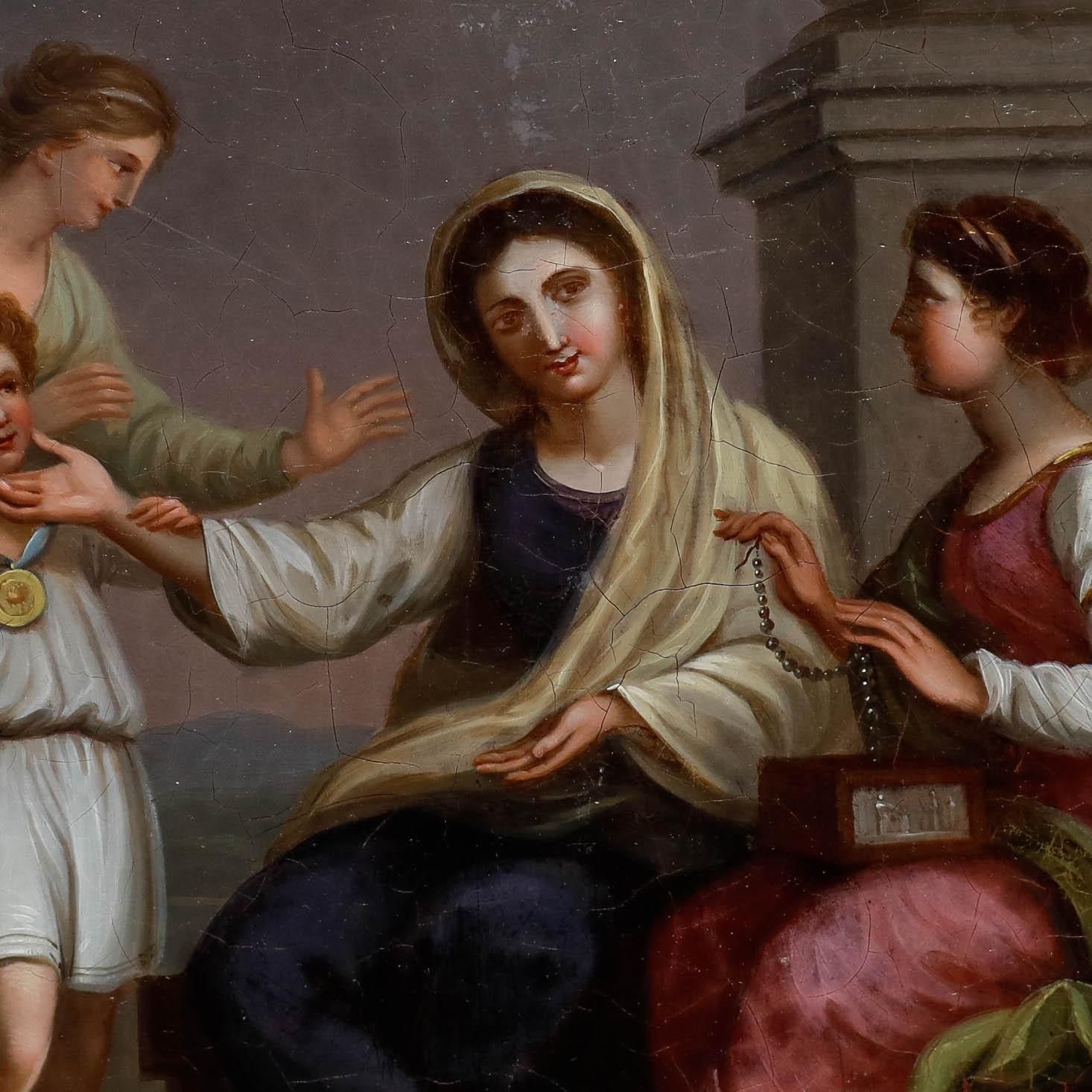After Benjamin West Pra (1738 1820)  19th Century Oil, Cornelia And Her Children photo Art