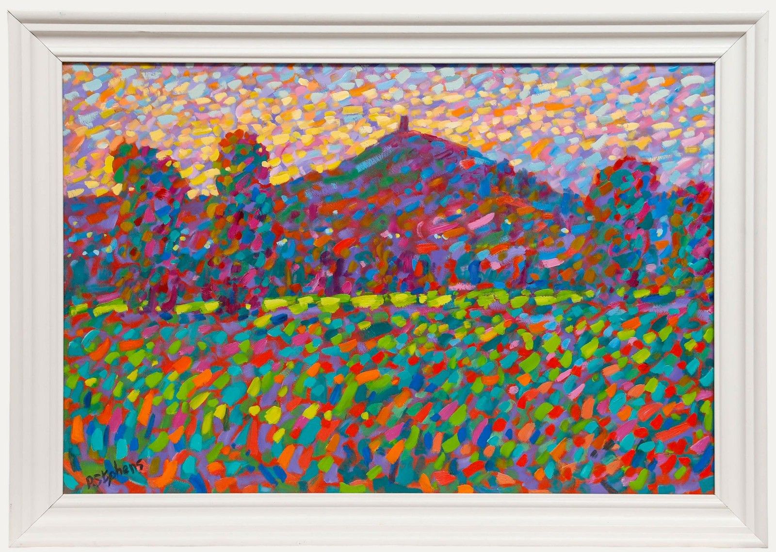 Paul Stephens (B.1957) Contemporary Oil, Glastonbury Tor Hill
