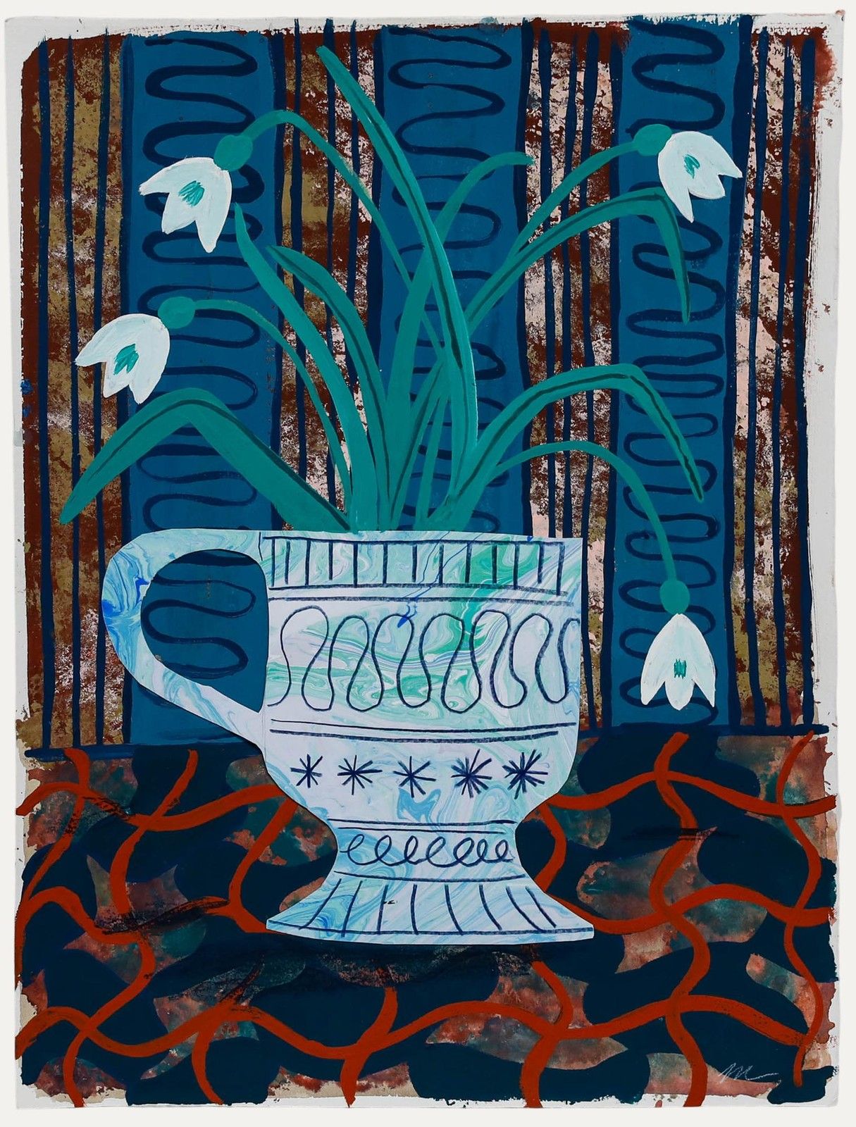 Jemma Jamie 2025 Mixed Media, Snowdrops