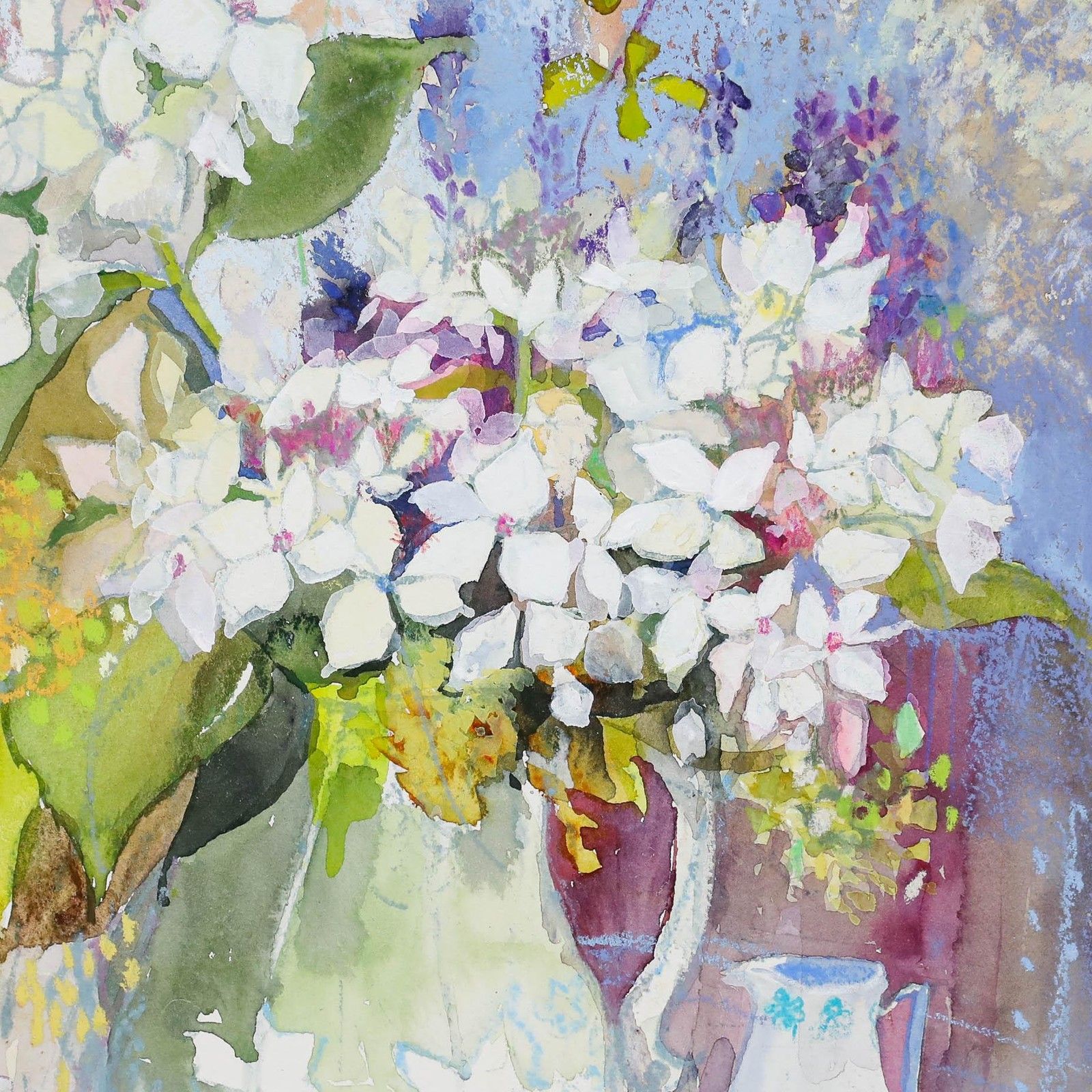 Nola Armstrong 20th Century Mixed Media, Autumn Flowers photo for sale