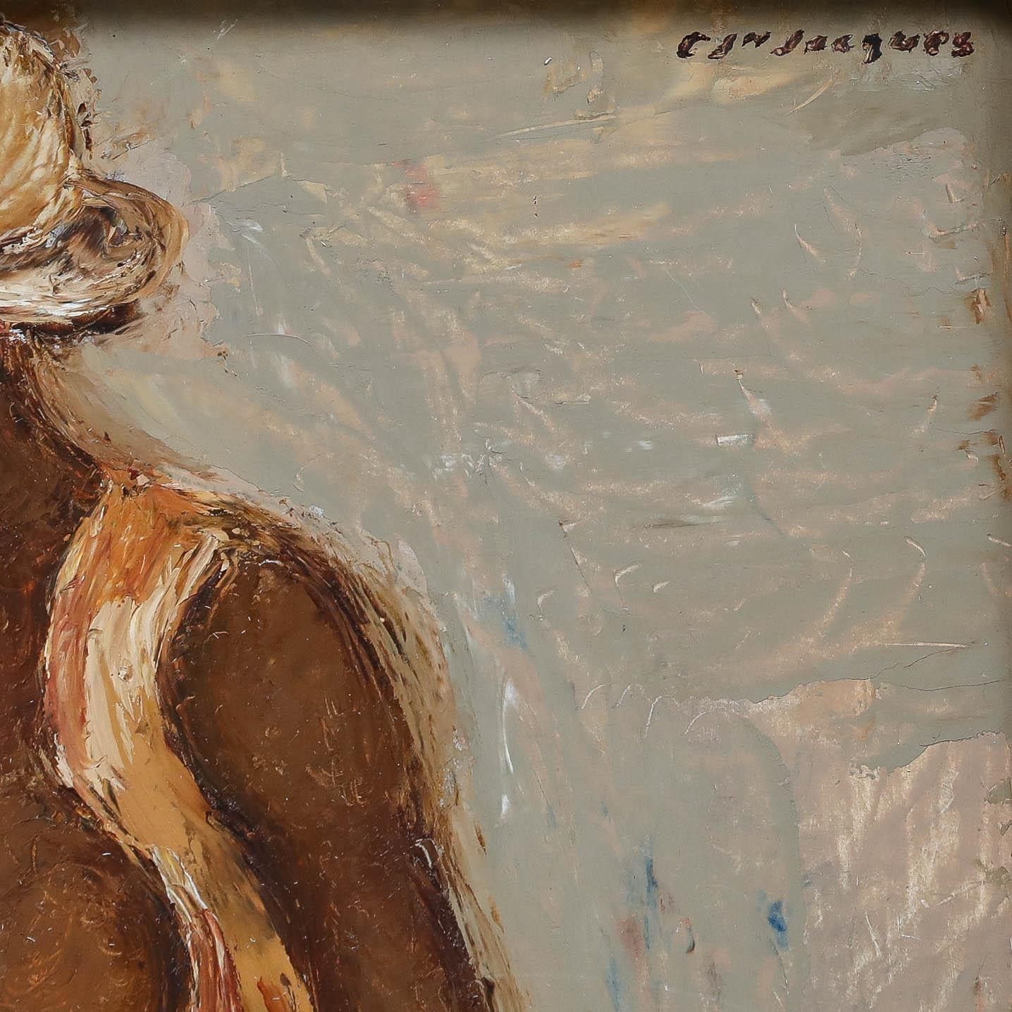 Carlo Jean Jacques (1943 1990)  20th Century Oil, A Mother's Love photo vinterior