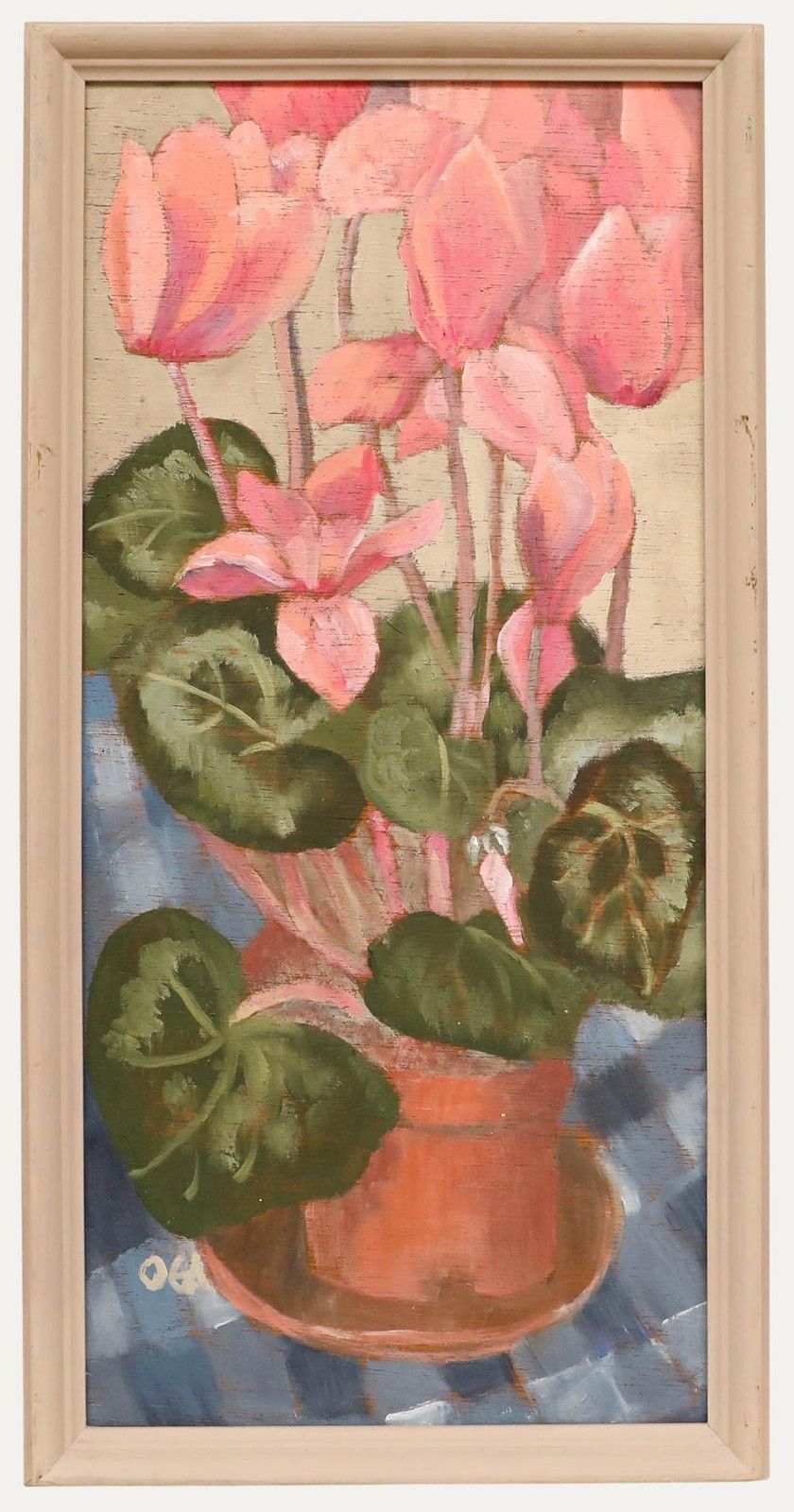 Olga Awty (1928 2014) Contemporary Oil, Cyclamen