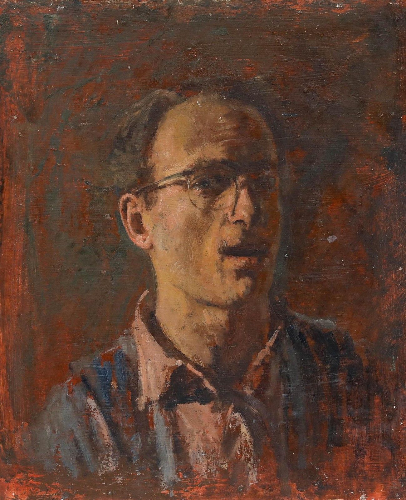 George Weissbort (1928 2013) 20th Century Oil, A Look Of Shock photo furniture