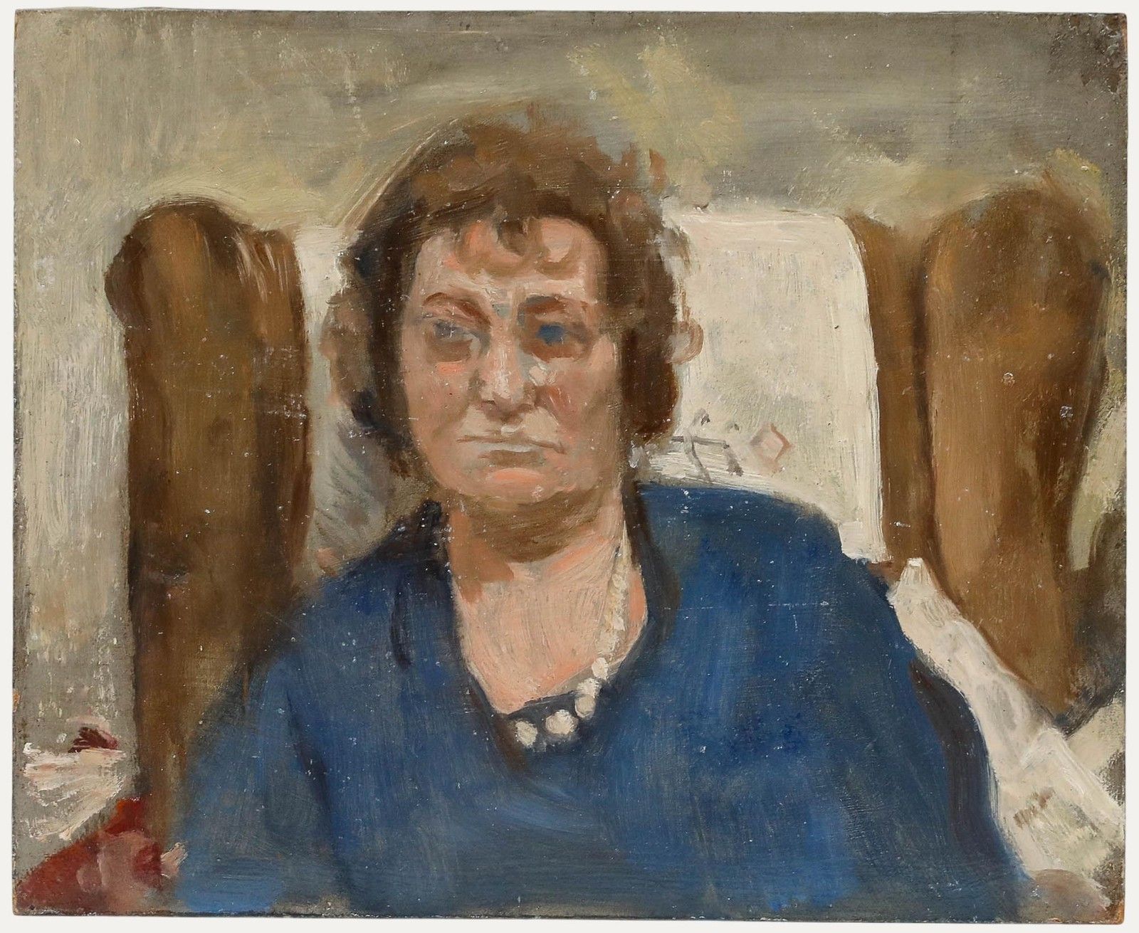 George Weissbort (1928 2013) 20th Century Oil, Blue Eyed Lady