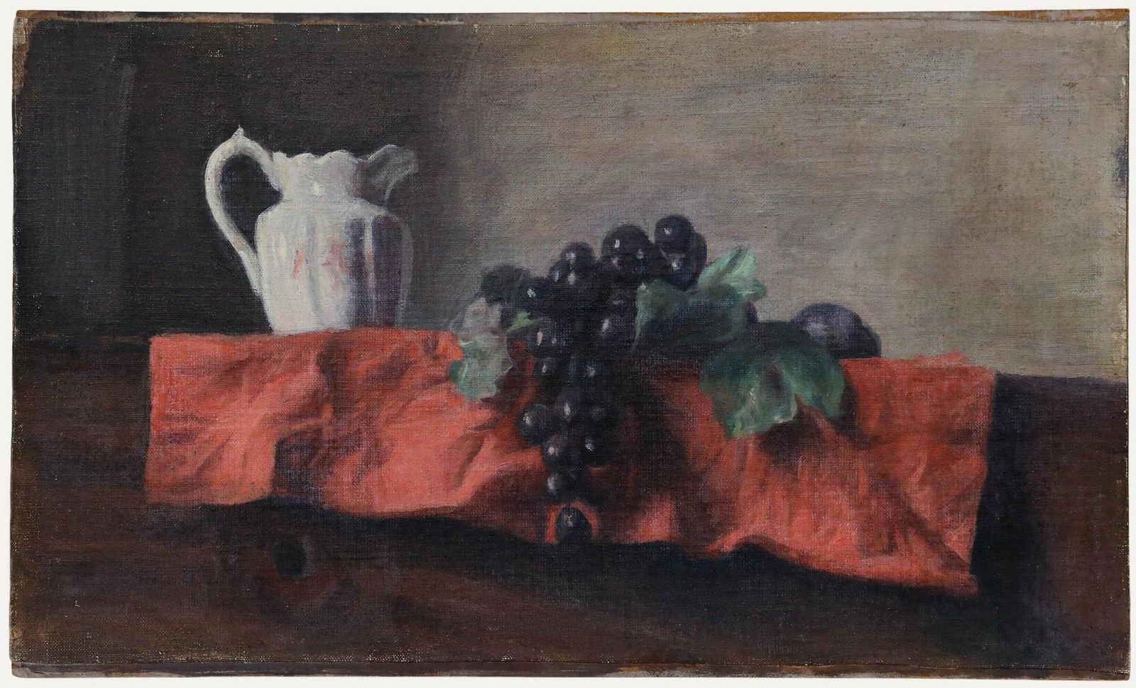 George Weissbort (1928 2013) Oil, Still Life With White Jug & Grapes