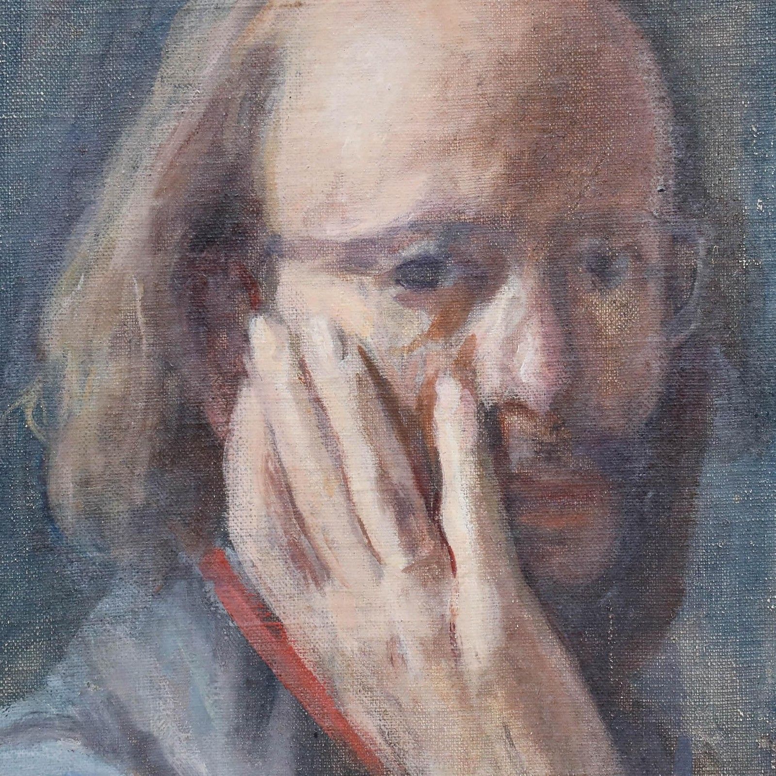 George Weissbort (1928 2013) 20th Century Oil, Posing Man photo Art