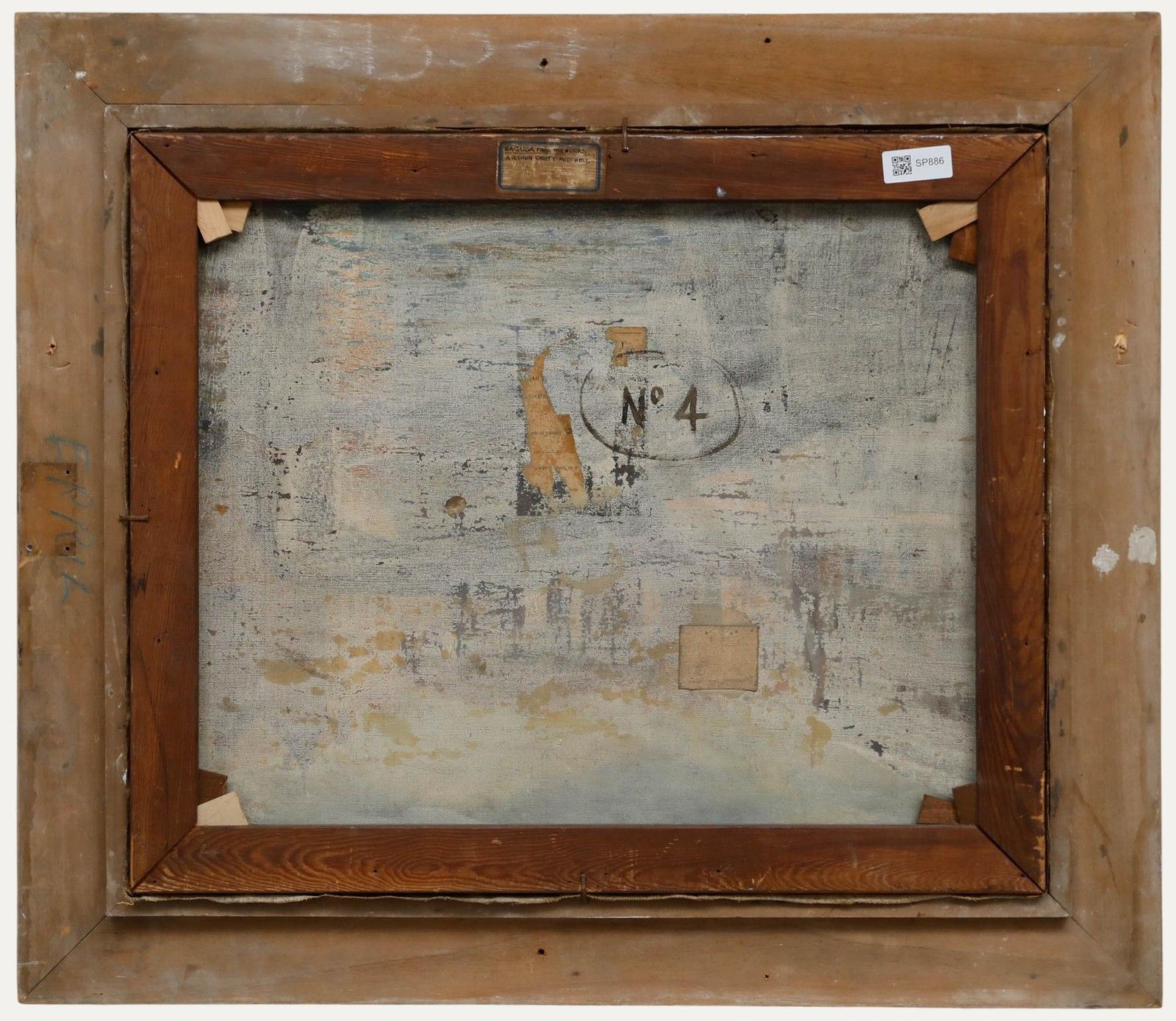 Arthur Croft Mitchell (1872 1956) Framed Oil, Ragusa From The Rocks, Italy photo for sale