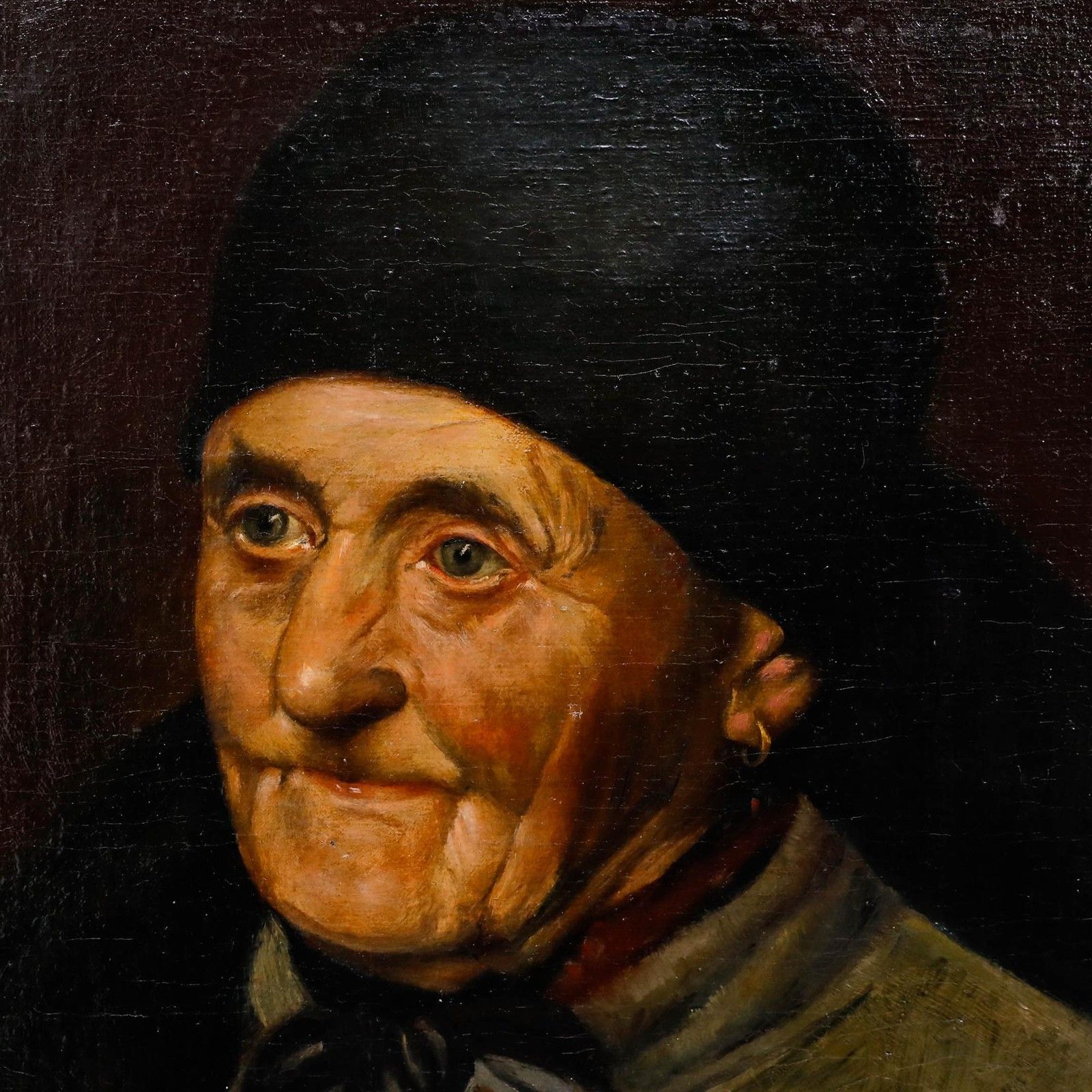 C. M. Friedmaura 1911 Oil, Portrait Of An Elderly Woman photo Art