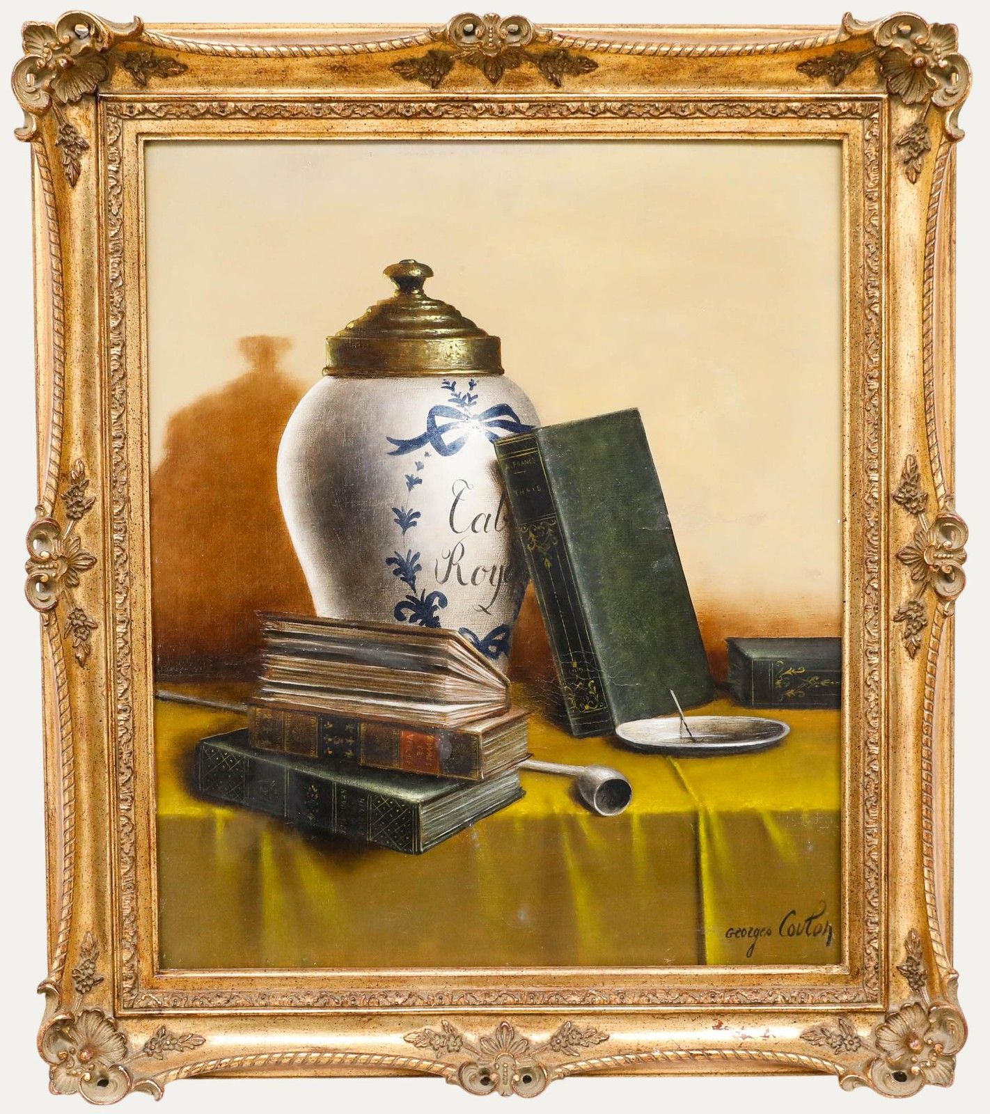 George David Coulon (1823 1904) Mid 20th Century Oil, The Tobacco Pot