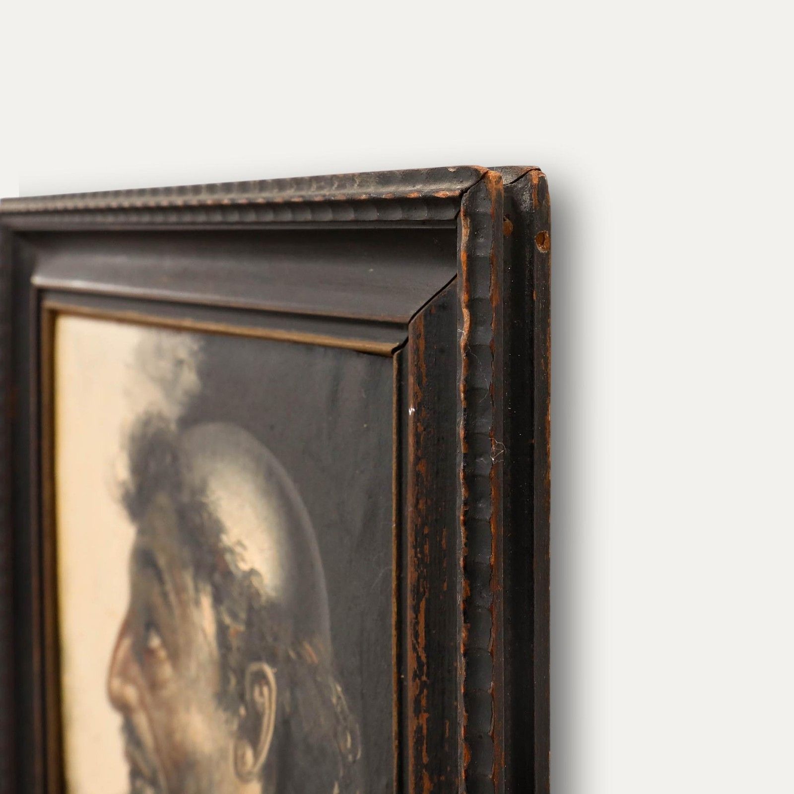 Francesco Berlingieri  Late 19th Century Oil, Portrait Of A Monk In Profile photo 275.0