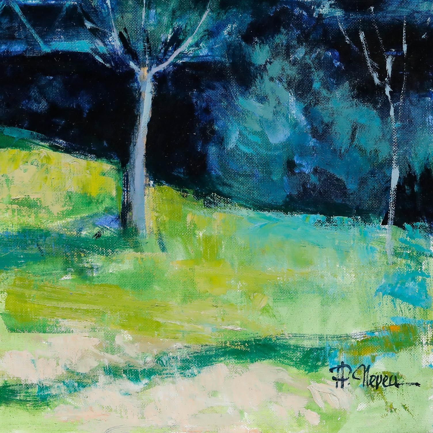 Pierre Neveu (B.1929) Contemporary Oil, Cadenet, France photo vinterior
