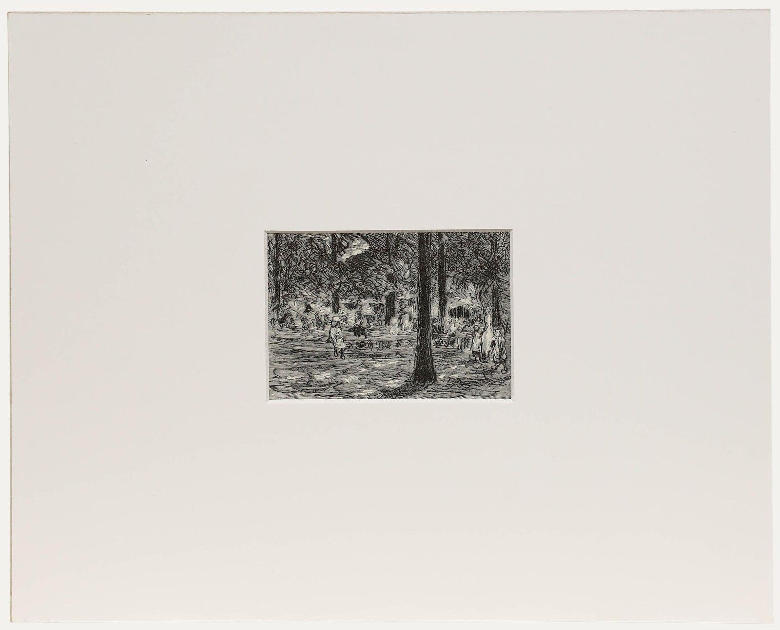Max Liebermann (1847 1935) Mid 20th Century Lithograph, Children's Playground