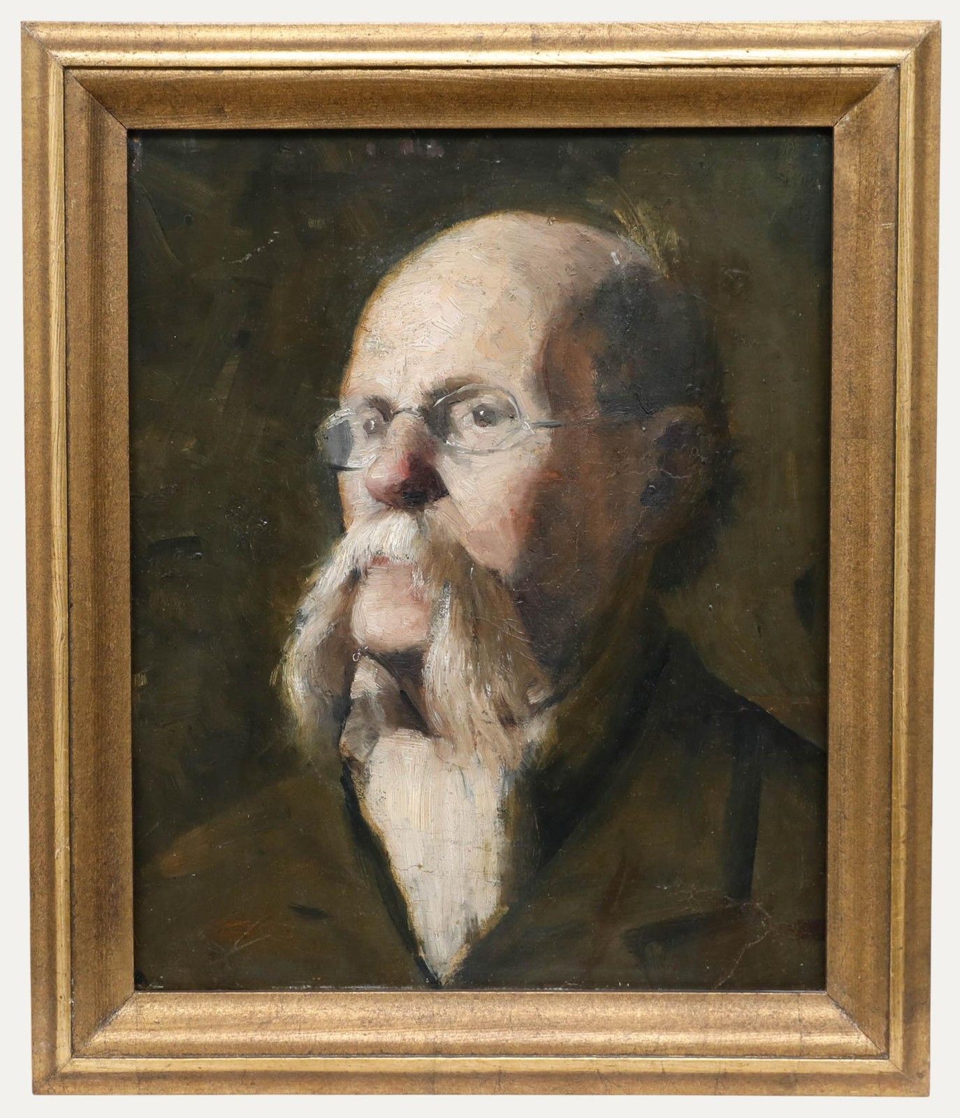 Attrib. Franz Seraph Von Lenbach (1836 1904) Portrait Of A German Gentleman