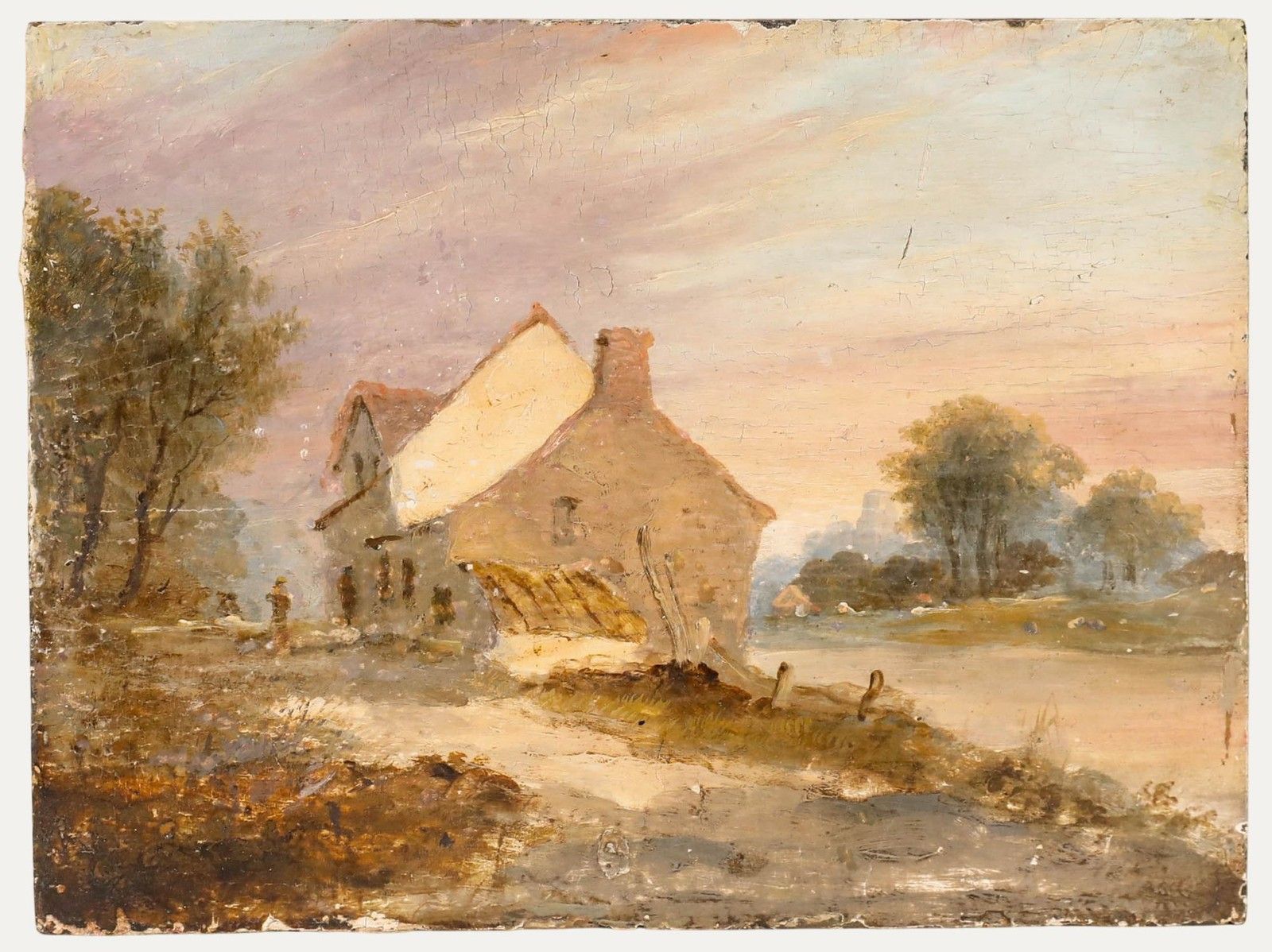 19th Century Oil The Village Inn